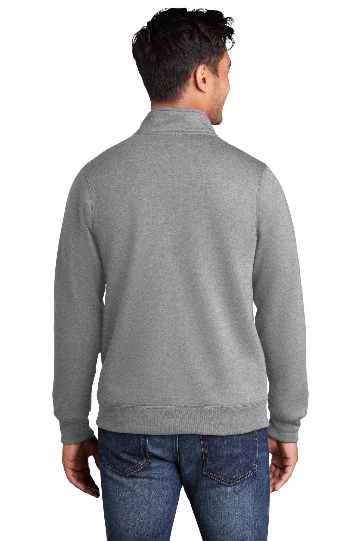Port & Company - Men's Core Fleece Cadet Full-Zip Sweatshirt Mens Apparel Sweatshirts & Fleece