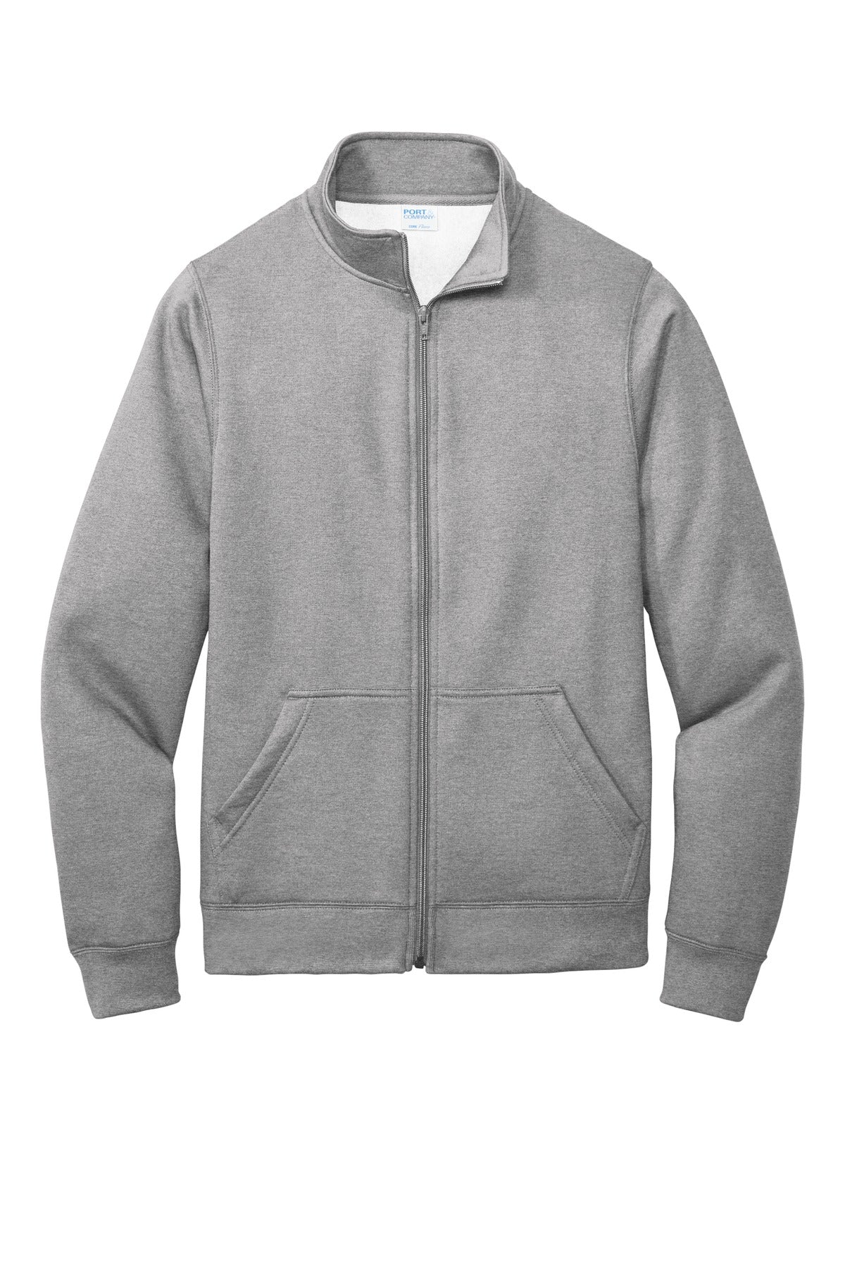 Port & Company - Men's Core Fleece Cadet Full-Zip Sweatshirt Mens Apparel Sweatshirts & Fleece