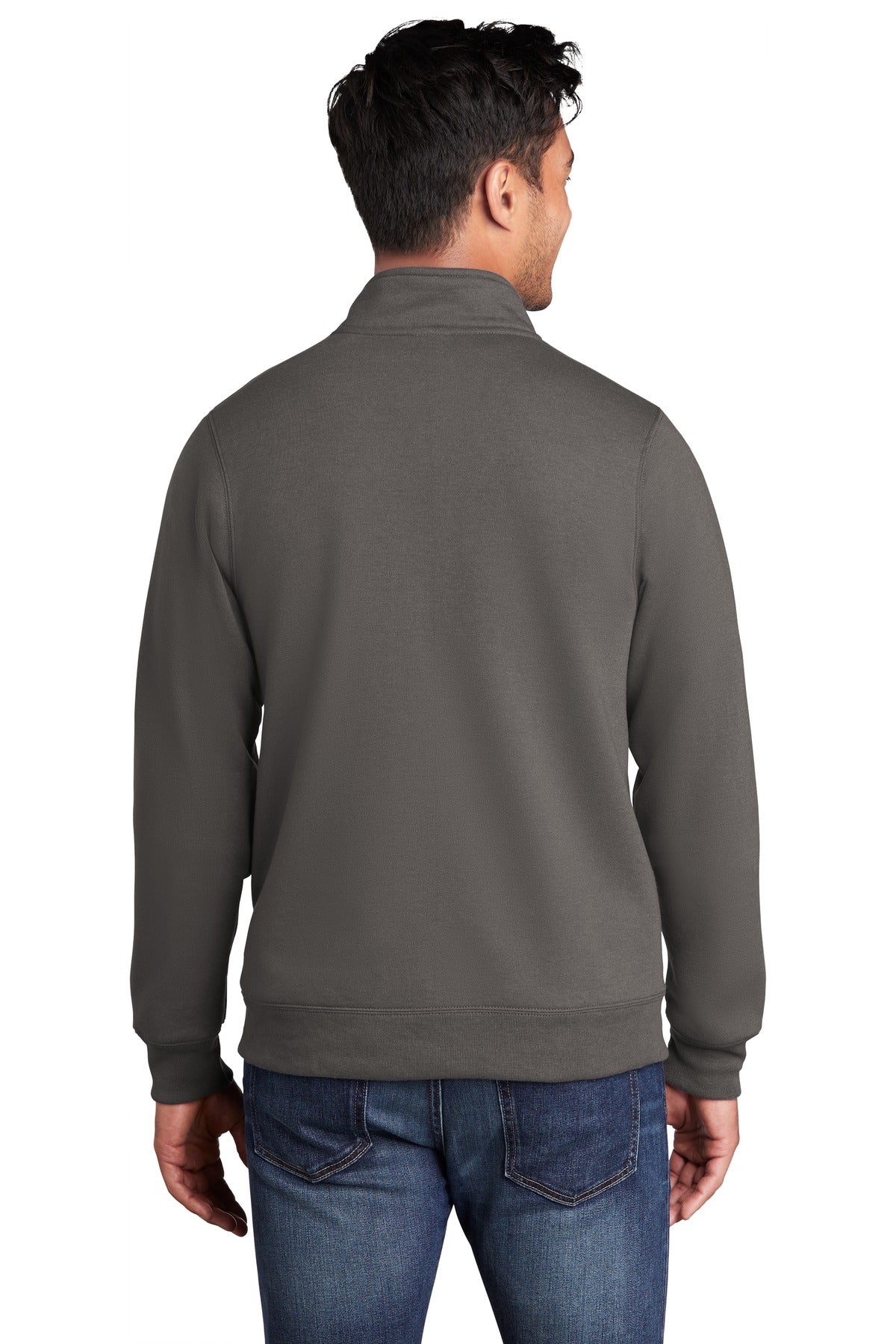 Port & Company - Men's Core Fleece Cadet Full-Zip Sweatshirt Mens Apparel Sweatshirts & Fleece