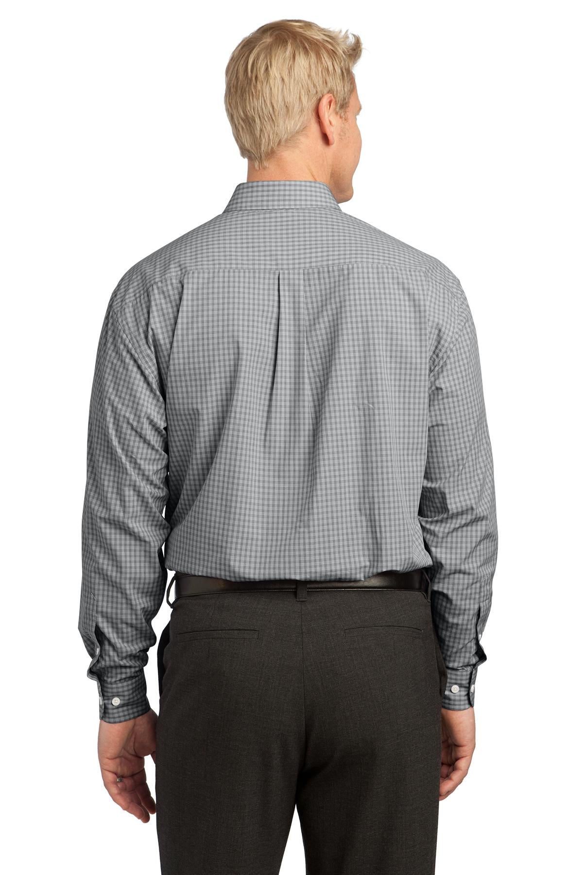 Port Authority Men's Plaid Pattern Easy Care Shirt. S639 Mens Apparel Shirts & Tops