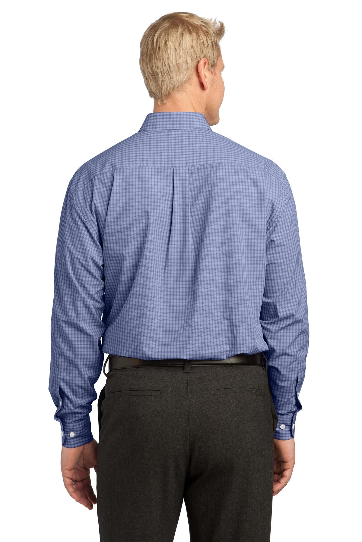 Port Authority Men's Plaid Pattern Easy Care Shirt. S639 Mens Apparel Shirts & Tops