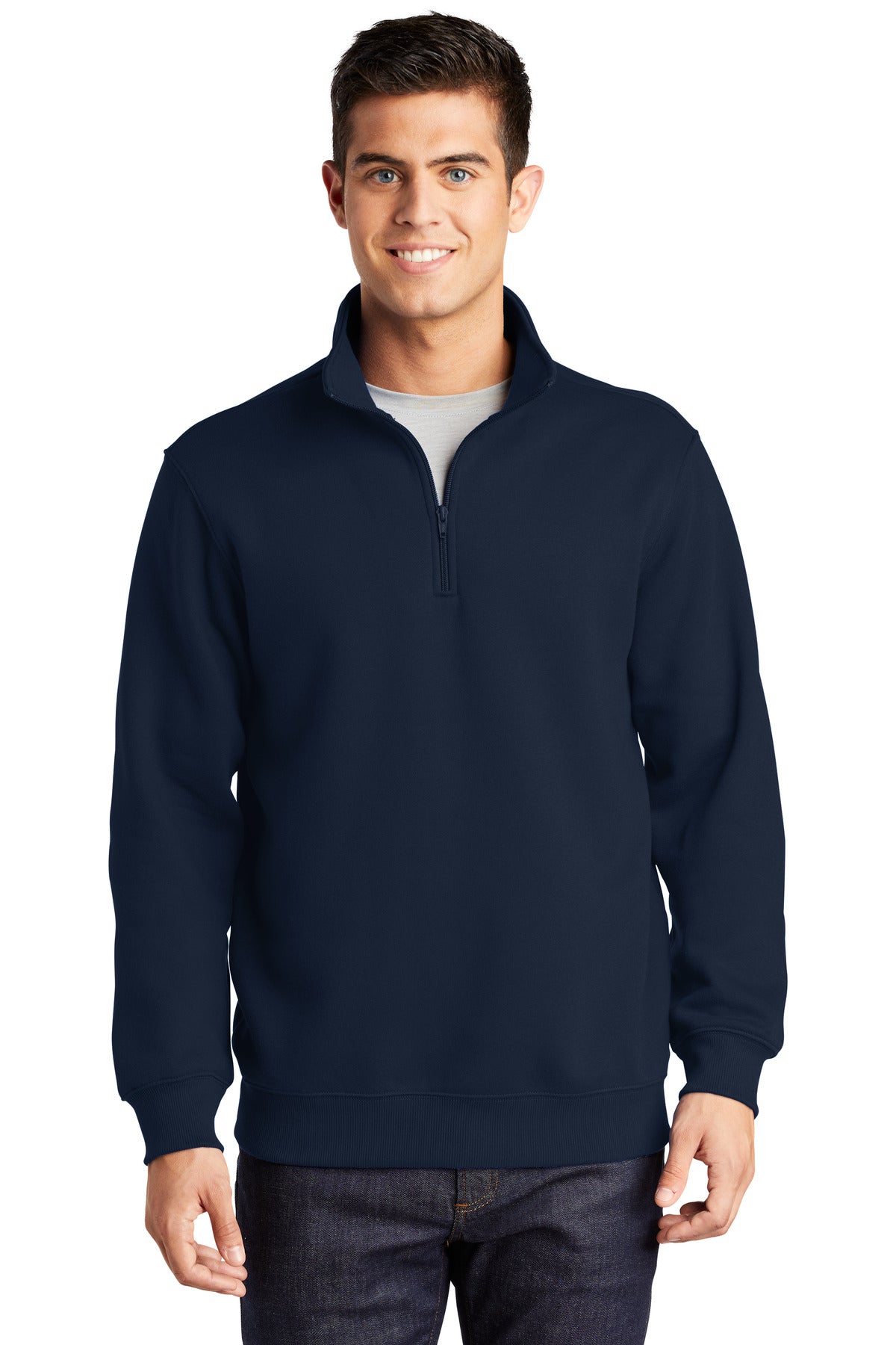 Sport-Tek Men's Tall 1/4-Zip Sweatshirt Mens Apparel Sweatshirts & Fleece
