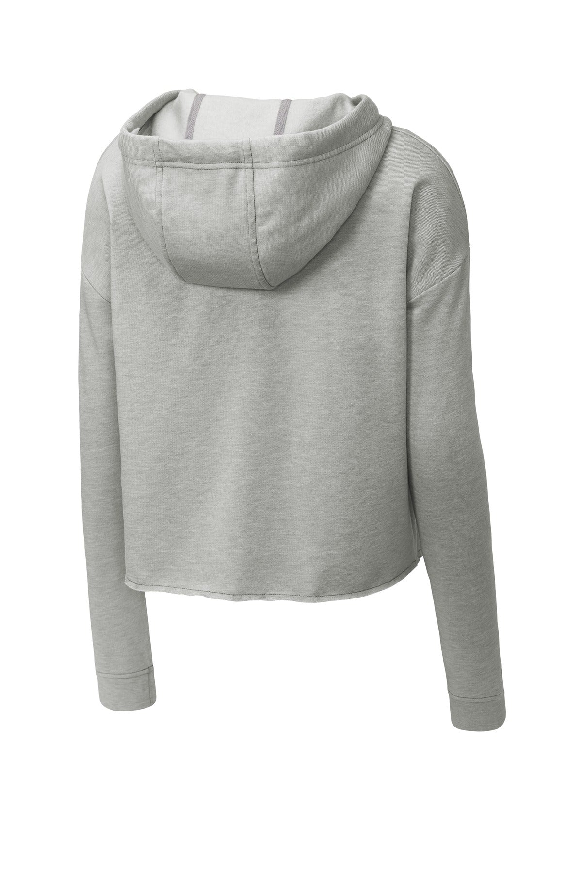 Sport-Tek Women's PosiCharge Tri-Blend Wicking Fleece Crop Hooded Pullover LST298 Womens Apparel Sweatshirts & Fleece