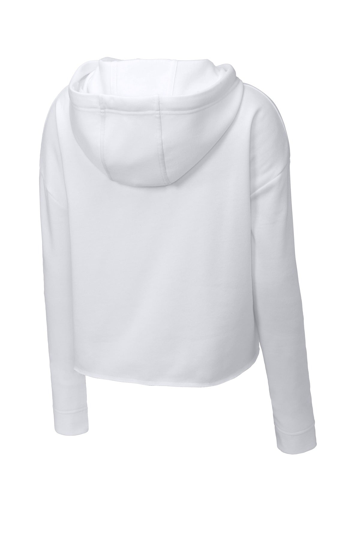 Sport-Tek Women's PosiCharge Tri-Blend Wicking Fleece Crop Hooded Pullover LST298 Womens Apparel Sweatshirts & Fleece