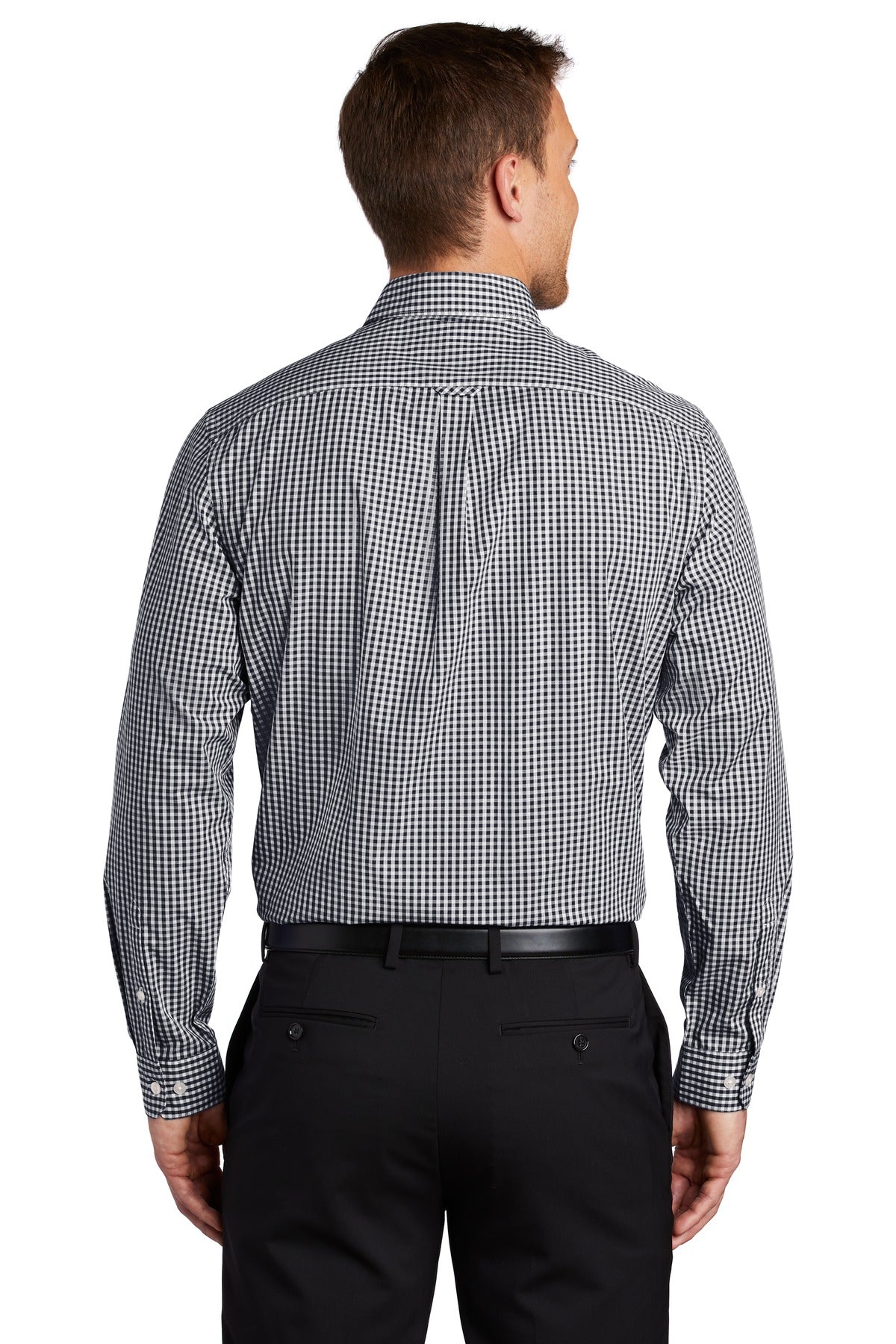 Port Authority Men's Broadcloth Gingham Easy Care Shirt W644 Mens Apparel Shirts & Tops