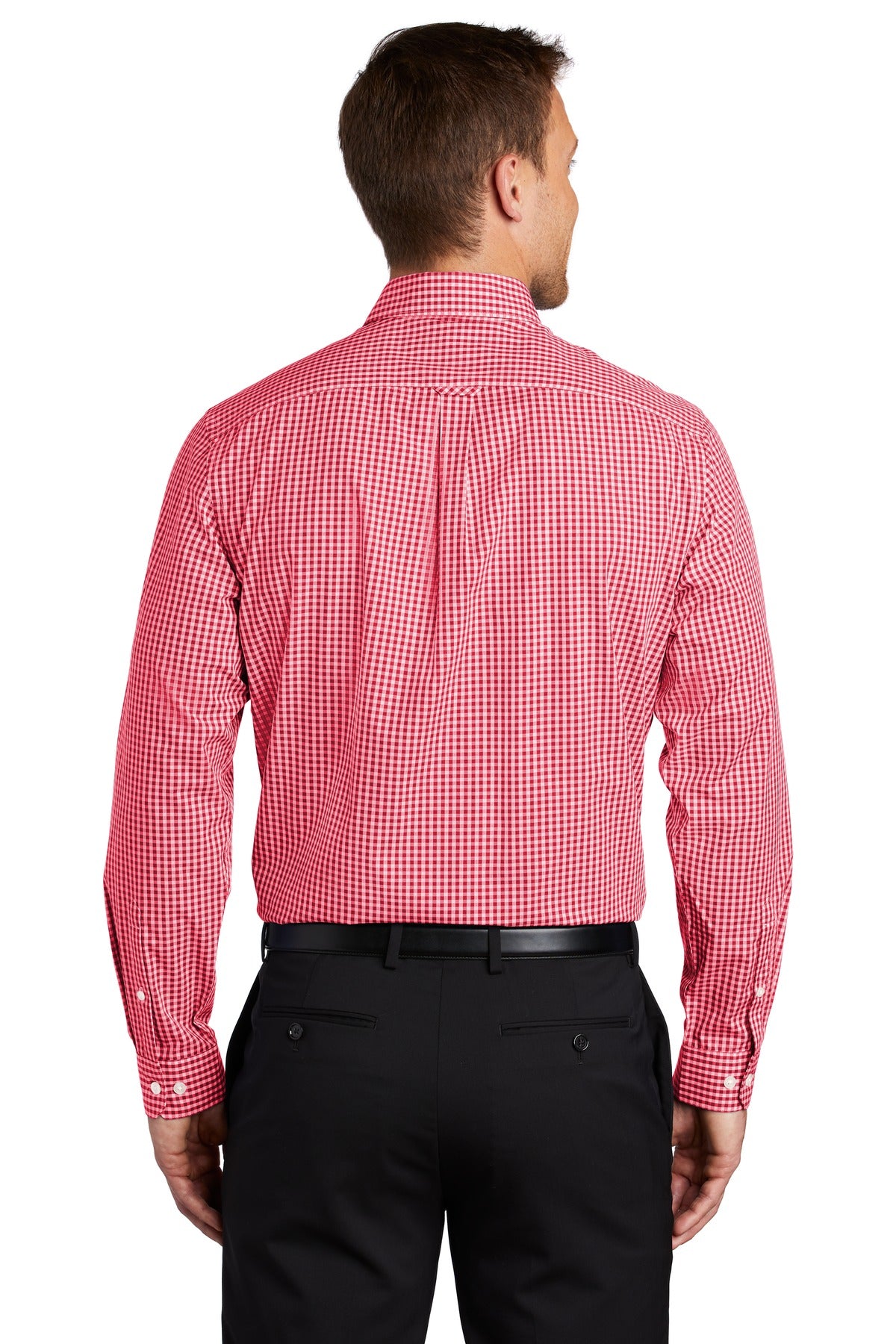 Port Authority Men's Broadcloth Gingham Easy Care Shirt W644 Mens Apparel Shirts & Tops