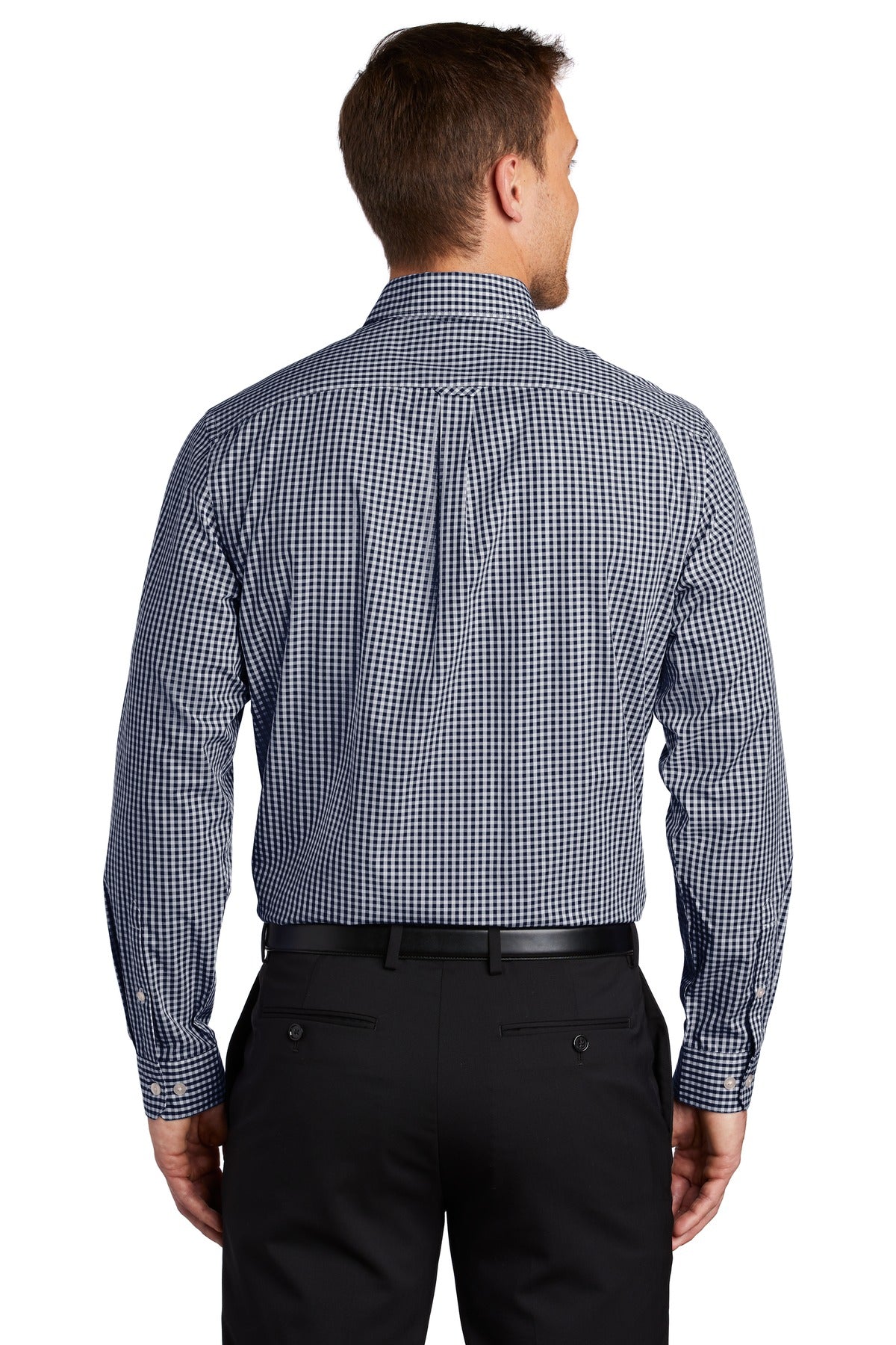 Port Authority Men's Broadcloth Gingham Easy Care Shirt W644 Mens Apparel Shirts & Tops