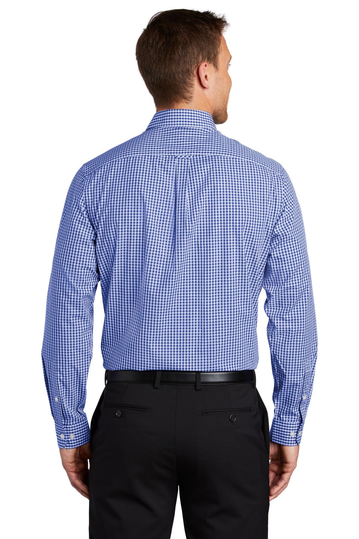 Port Authority Men's Broadcloth Gingham Easy Care Shirt W644 Mens Apparel Shirts & Tops