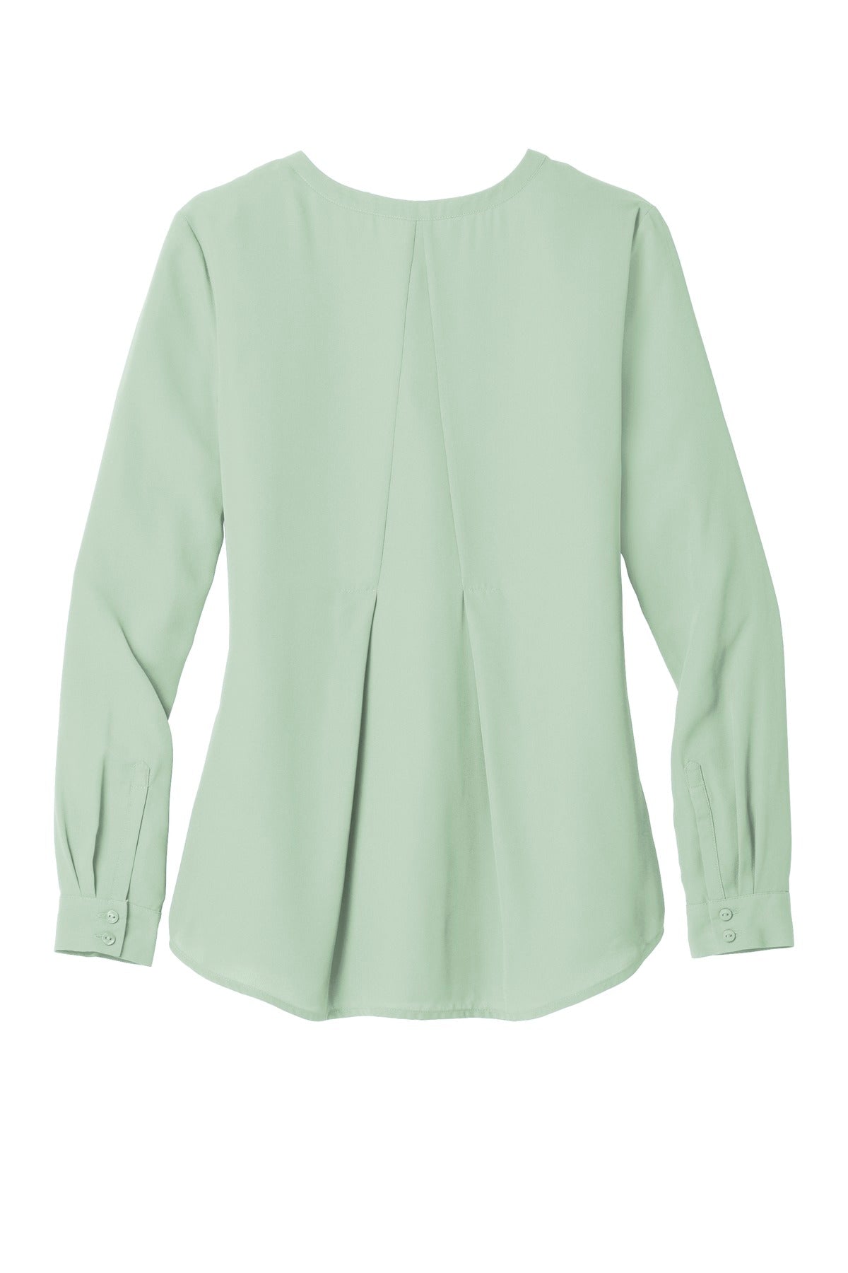 Port Authority Women's Long Sleeve Button-Front Blouse. LW700 Womens Apparel Shirts & Tops