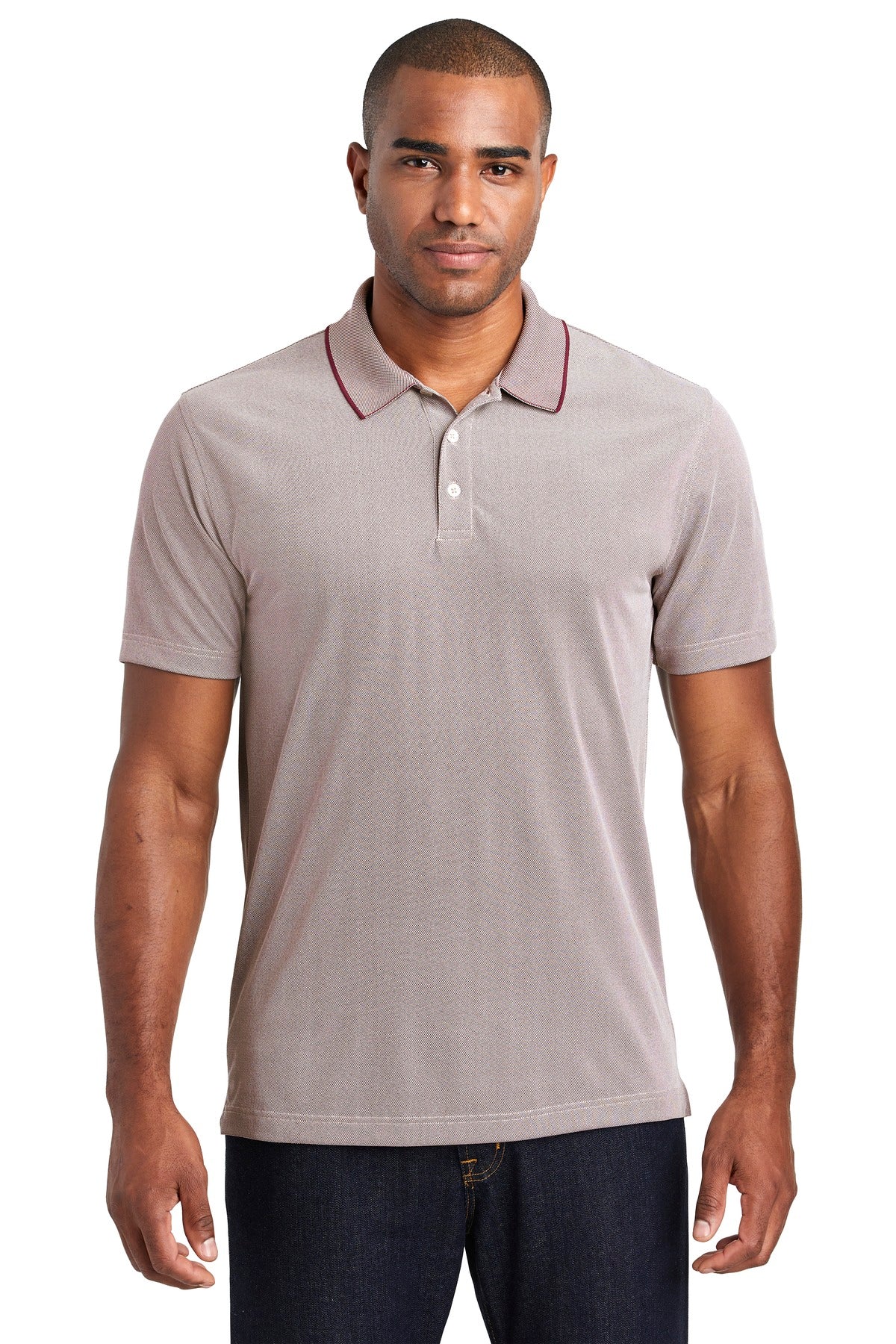 Port Authority Men's Poly Oxford Pique Polo. K582 Mens Apparel Shirts & Tops