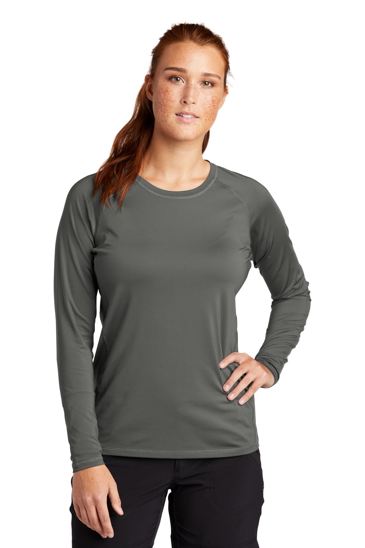 Sport-Tek Women's Long Sleeve Rashguard Tee LST470LS Womens Apparel Shirts & Tops
