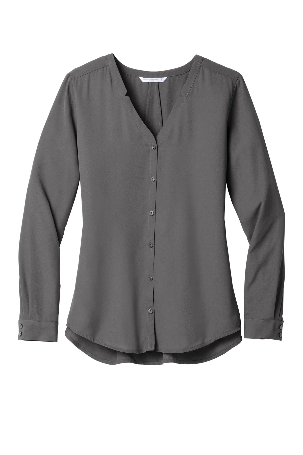 Port Authority Women's Long Sleeve Button-Front Blouse. LW700 Womens Apparel Shirts & Tops