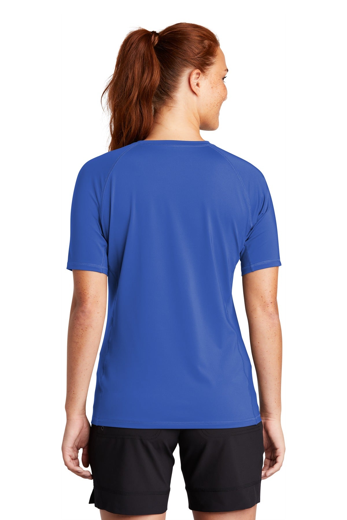Sport-Tek Women's Rashguard Tee LST470 Womens Apparel Shirts & Tops
