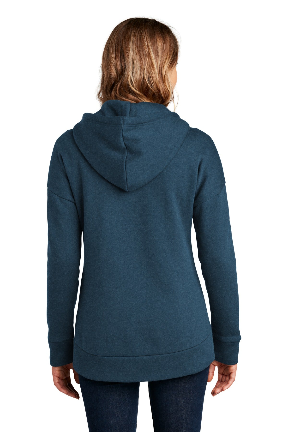 District Women's Perfect Weight Fleece Drop Shoulder Full-Zip Hoodie Womens Apparel Sweatshirts & Fleece