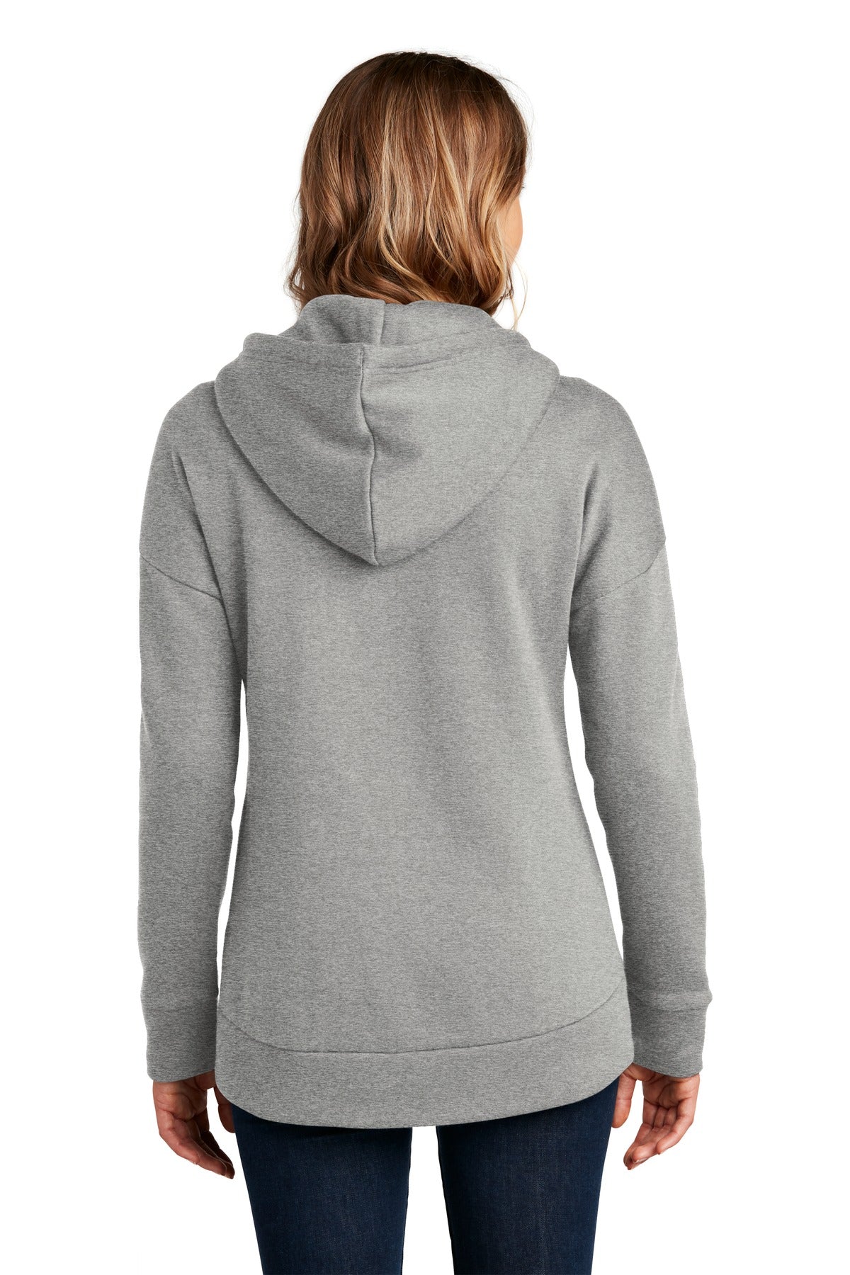 District Women's Perfect Weight Fleece Drop Shoulder Full-Zip Hoodie Womens Apparel Sweatshirts & Fleece
