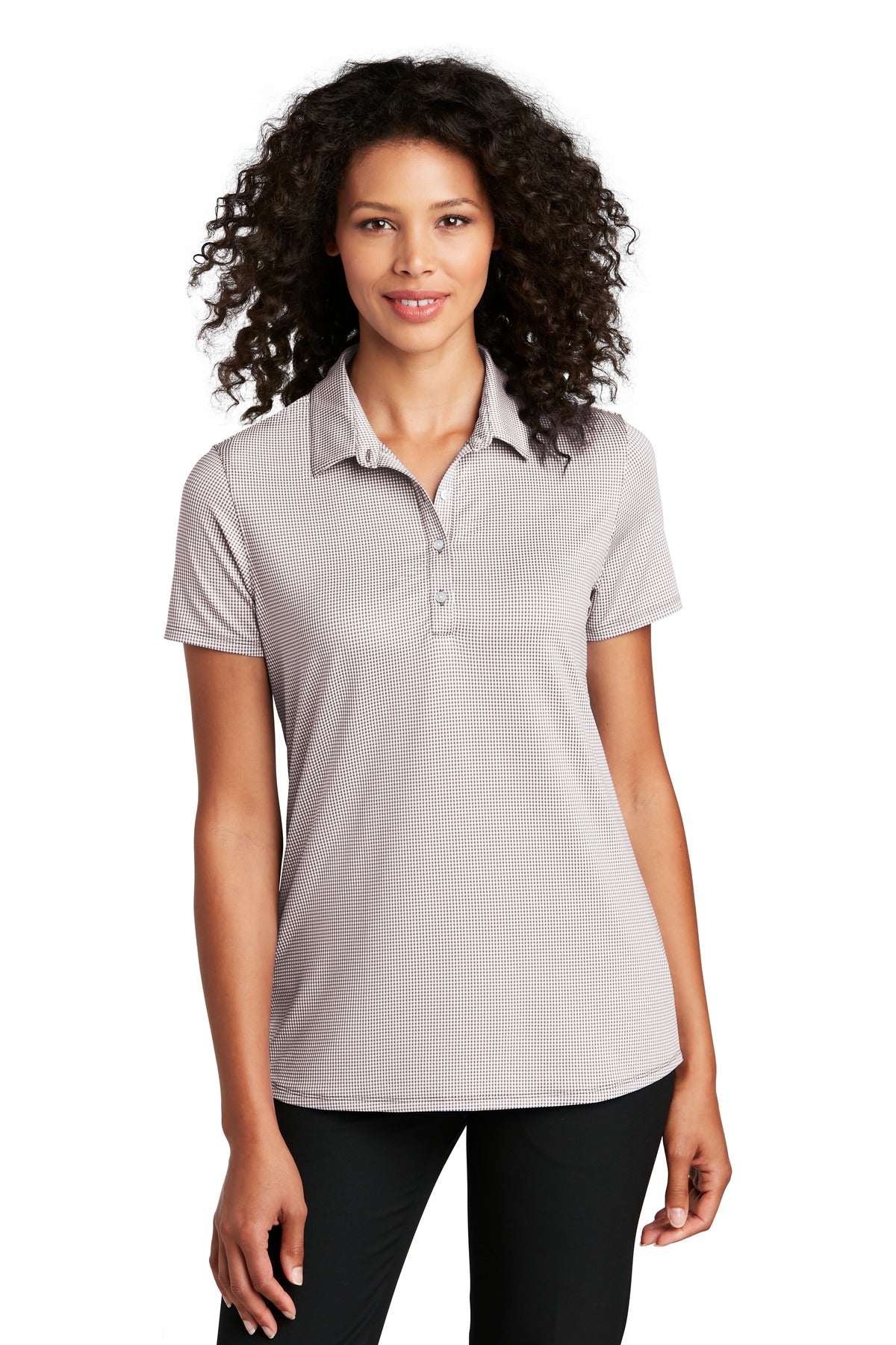 Port Authority Women's Gingham Polo LK646 Womens Apparel Shirts & Tops