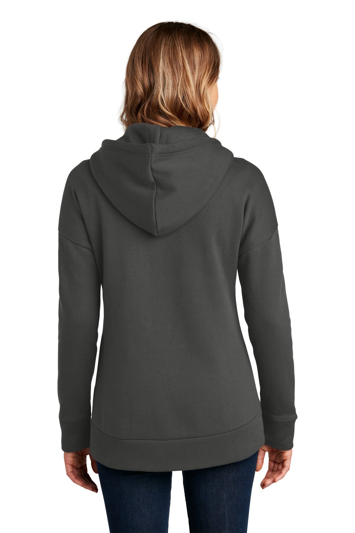 District Women's Perfect Weight Fleece Drop Shoulder Full-Zip Hoodie Womens Apparel Sweatshirts & Fleece