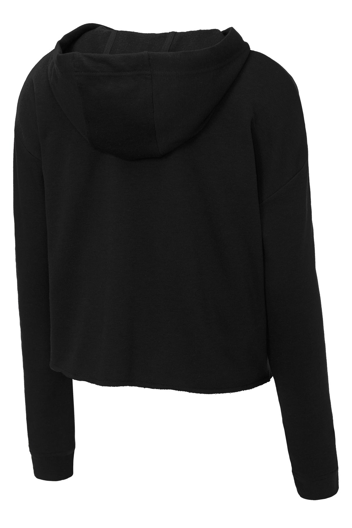 Sport-Tek Women's PosiCharge Tri-Blend Wicking Fleece Crop Hooded Pullover LST298 Womens Apparel Sweatshirts & Fleece