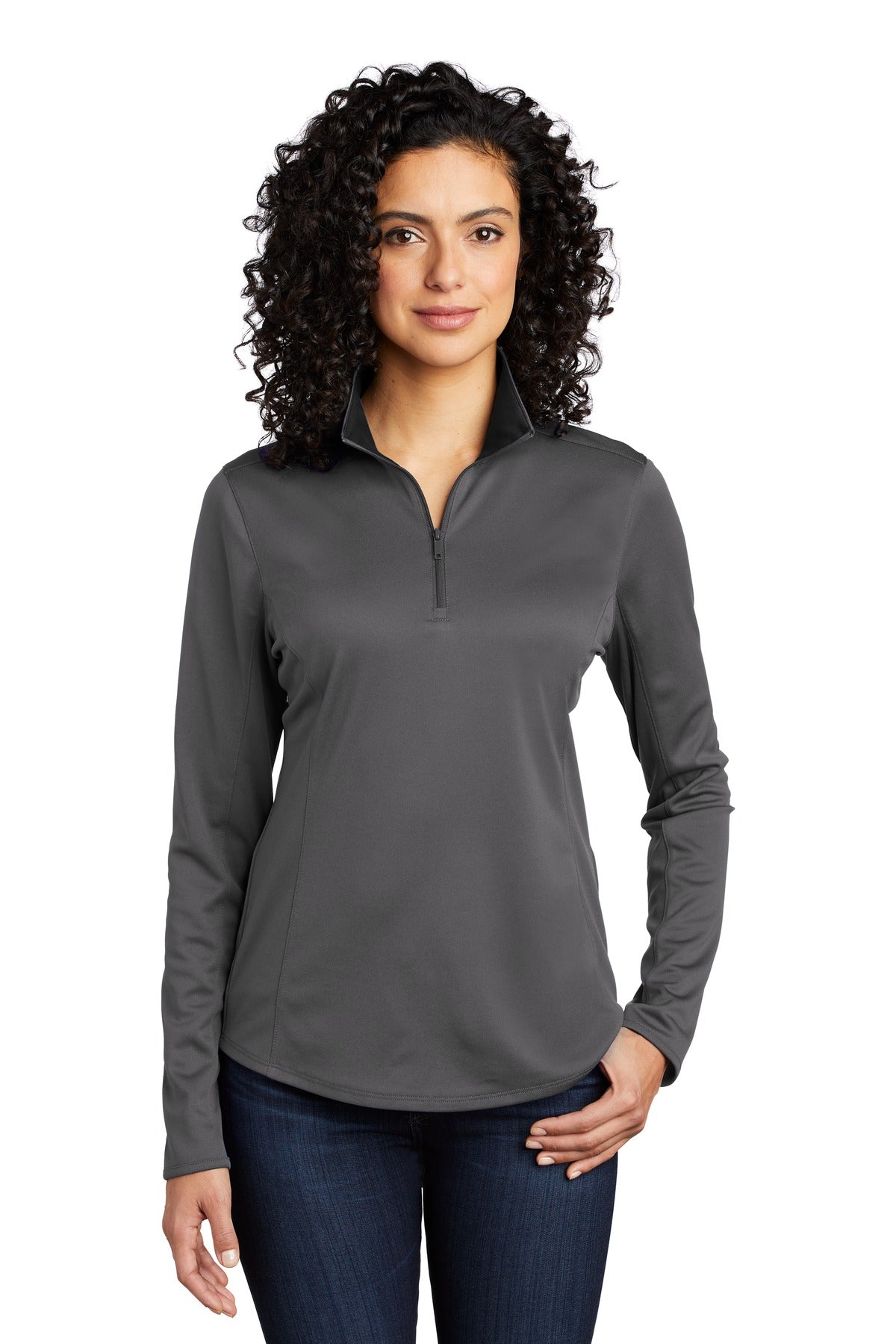 Port Authority Women's Silk Touch Performance 1/4-Zip LK584 Womens Apparel Sweatshirts & Fleece