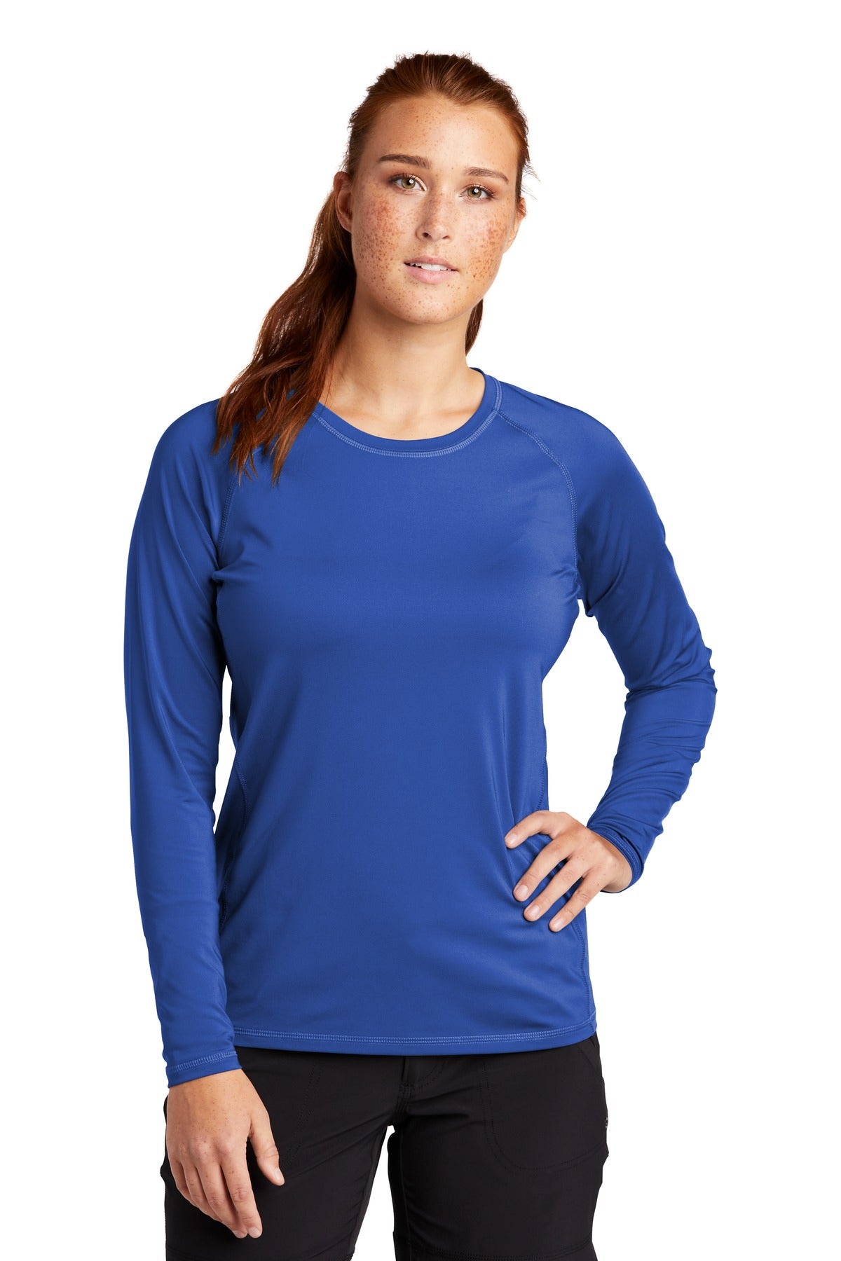 Sport-Tek Women's Long Sleeve Rashguard Tee LST470LS Womens Apparel Shirts & Tops