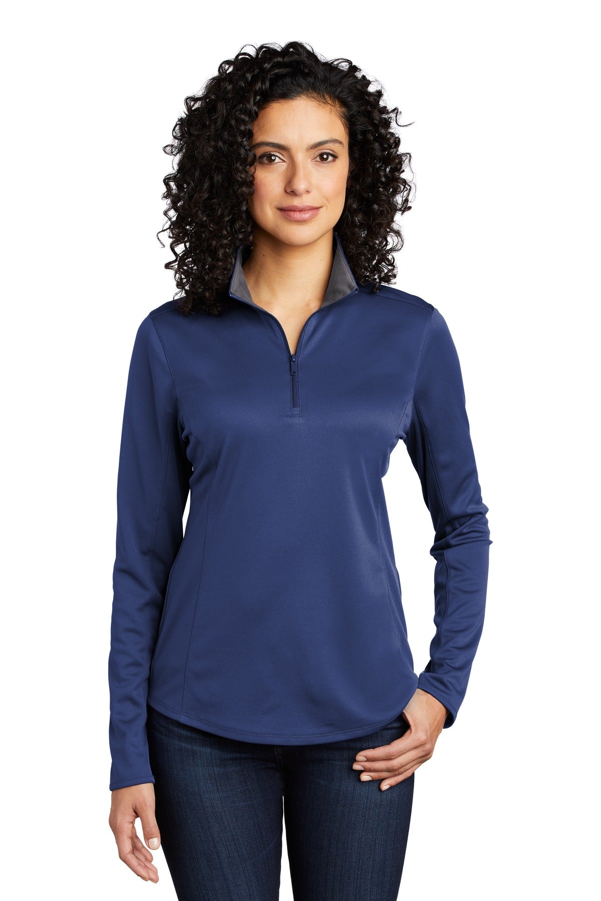 Port Authority Women's Silk Touch Performance 1/4-Zip LK584 Womens Apparel Sweatshirts & Fleece