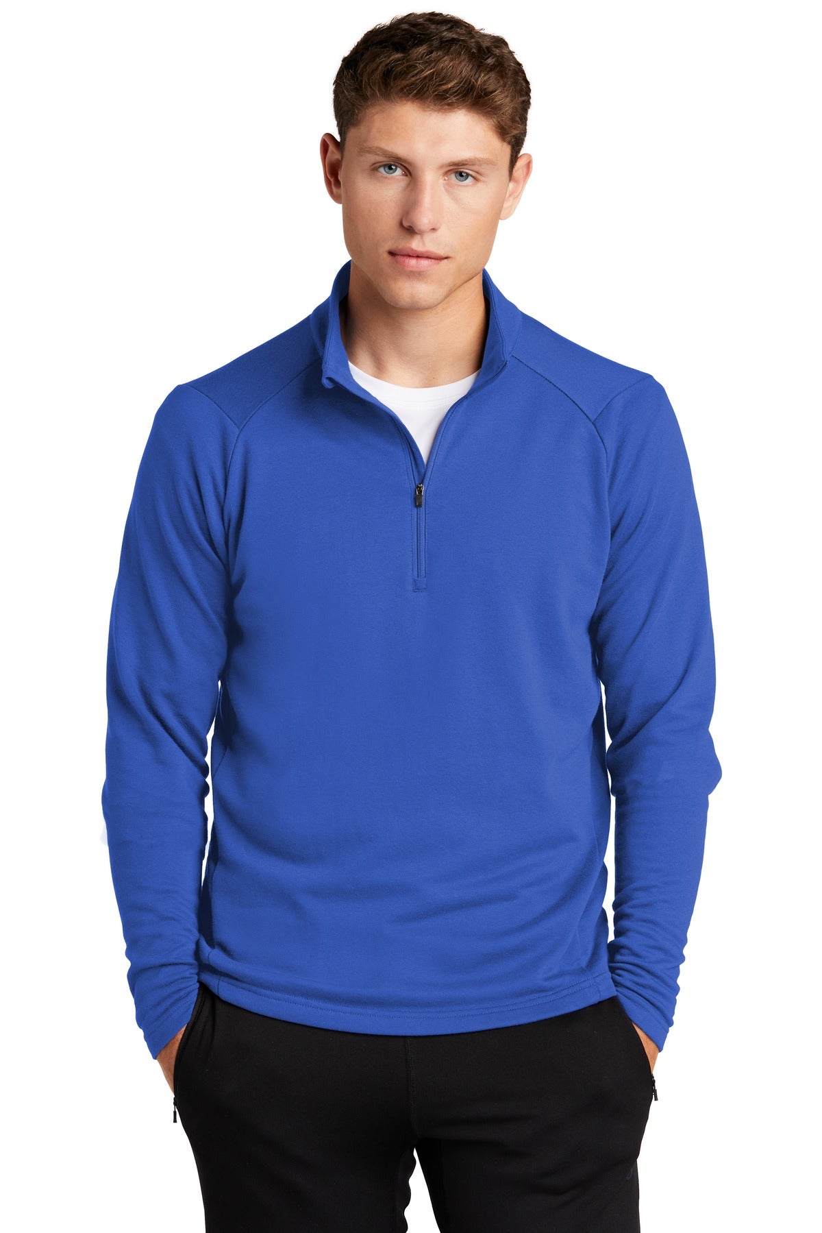 Sport-Tek Men's Lightweight French Terry 1/4-Zip Pullover Mens Apparel Sweatshirts & Fleece