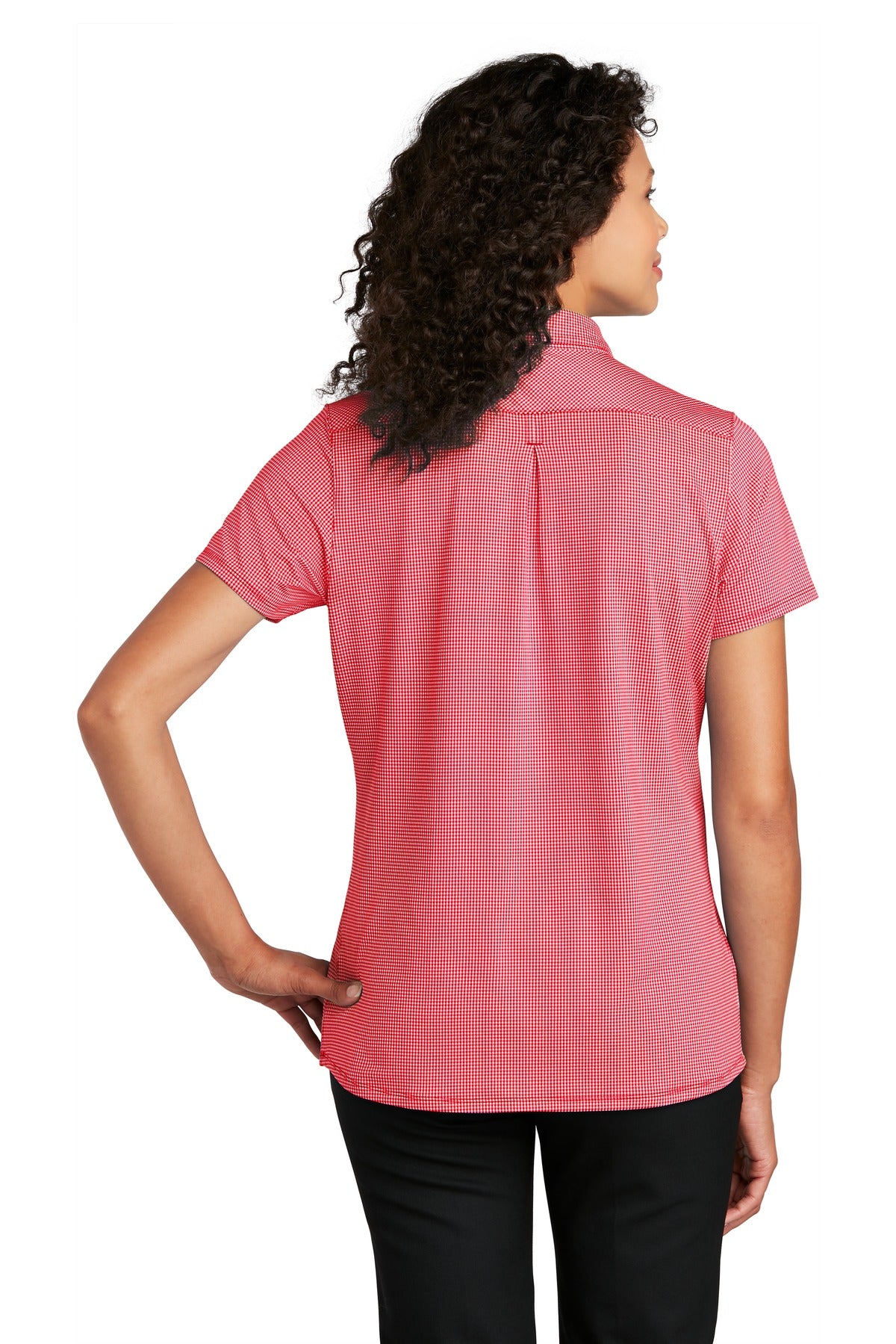 Port Authority Women's Gingham Polo LK646 Womens Apparel Shirts & Tops