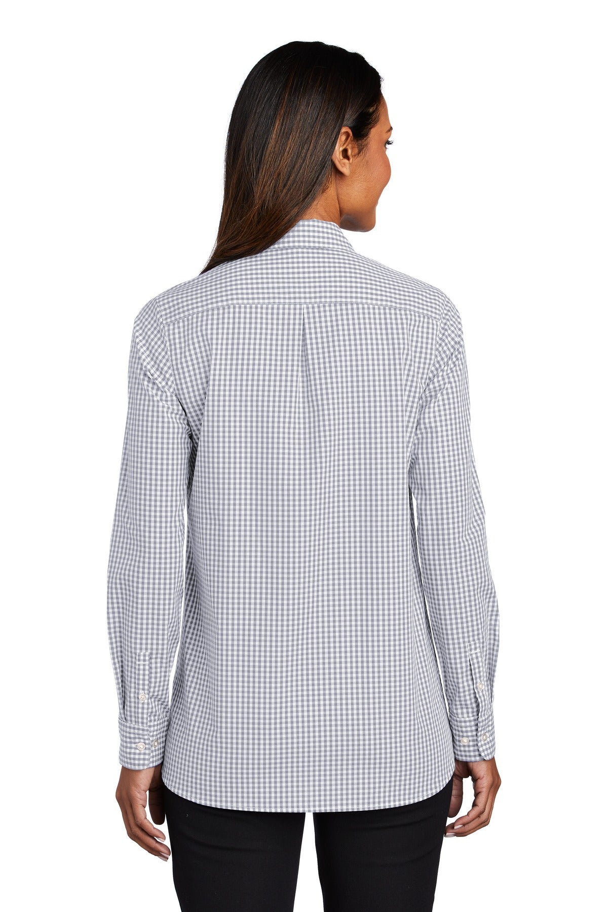 Port Authority Women's Broadcloth Gingham Easy Care Shirt LW644 Womens Apparel Shirts & Tops