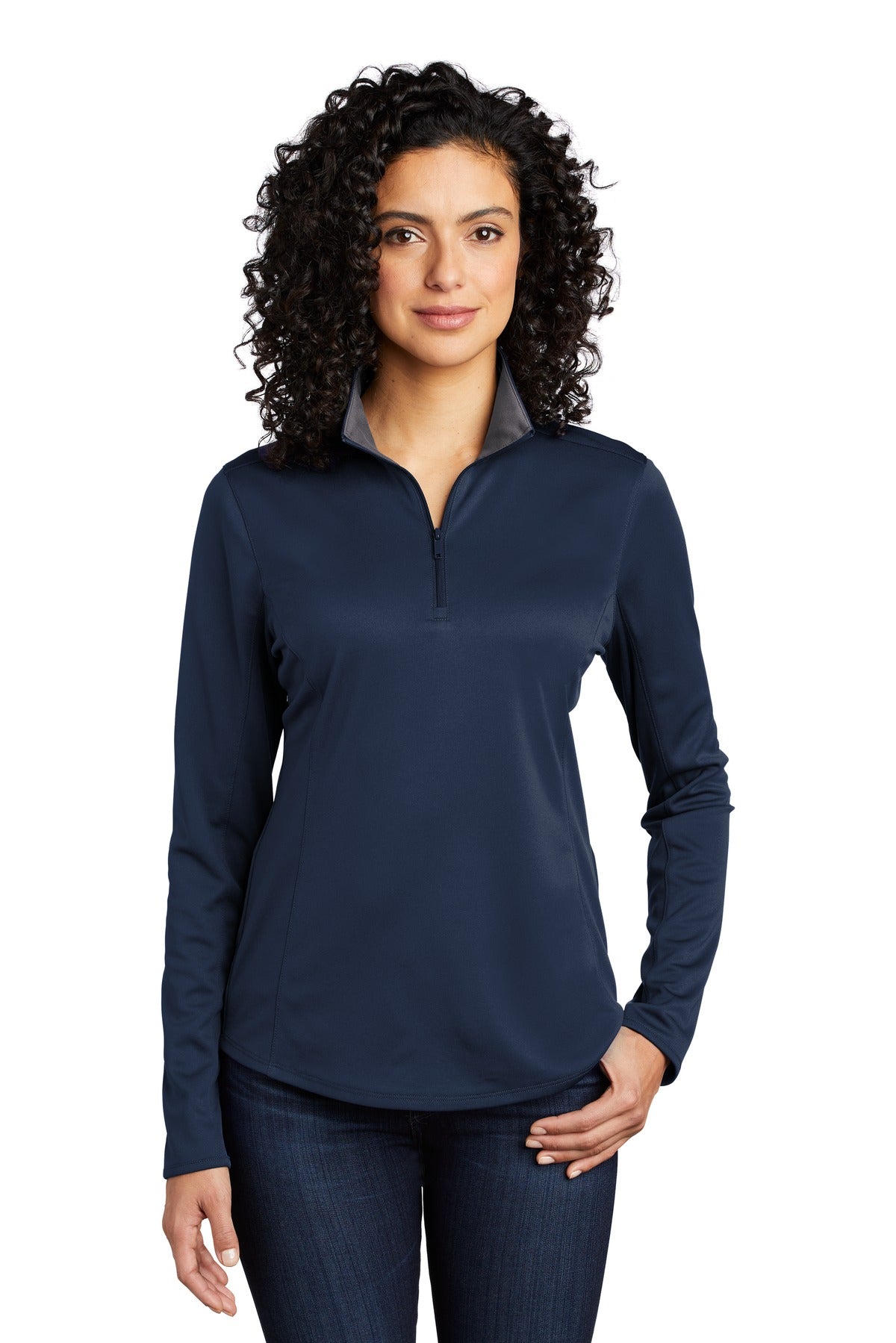 Port Authority Women's Silk Touch Performance 1/4-Zip LK584 Womens Apparel Sweatshirts & Fleece
