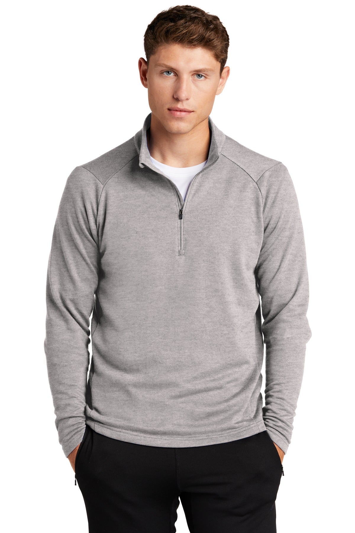 Sport-Tek Men's Lightweight French Terry 1/4-Zip Pullover Mens Apparel Sweatshirts & Fleece