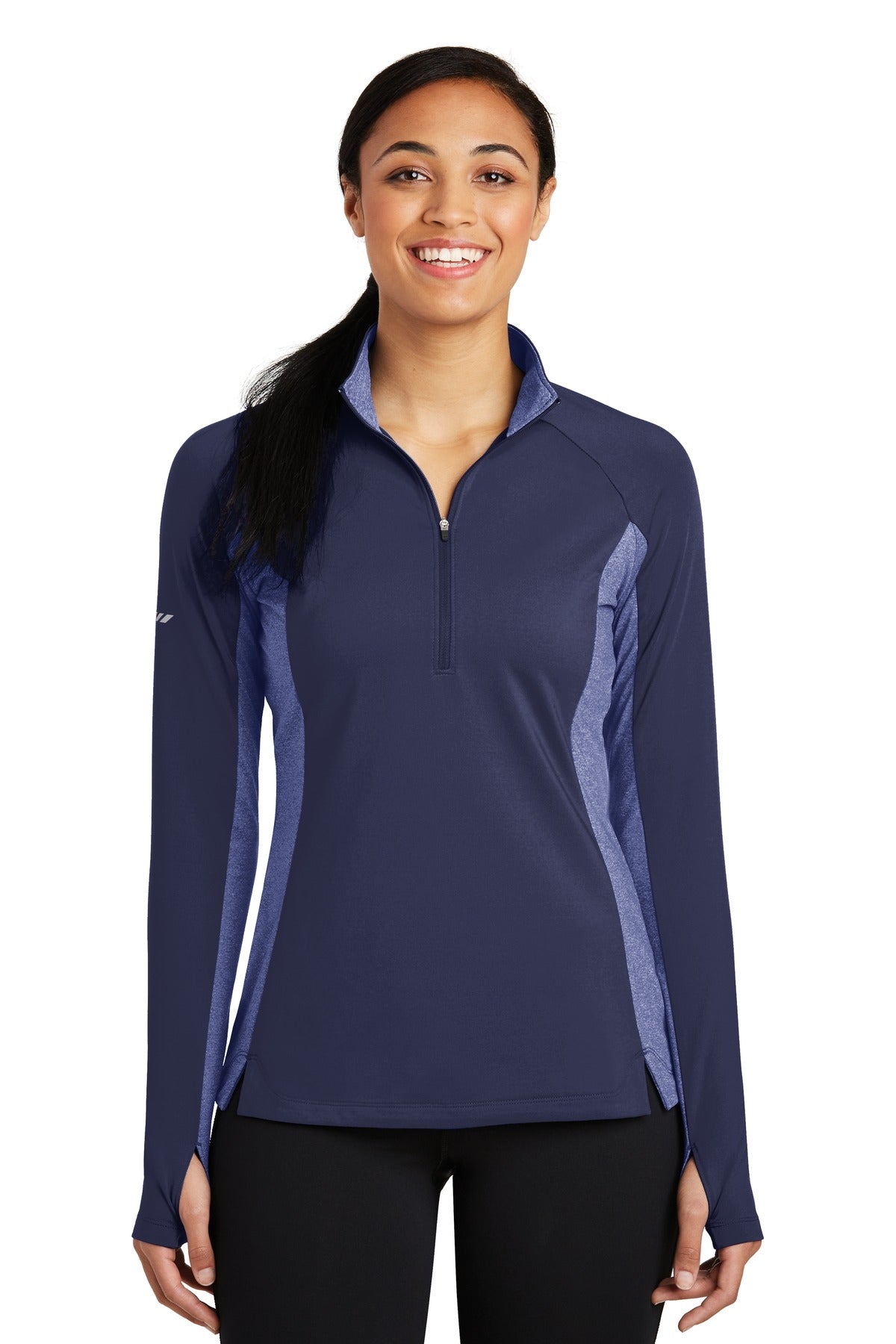 Sport-Tek Women's Sport-Wick Stretch Contrast 1/2-Zip Pullover LST854 Womens Apparel Sweatshirts & Fleece
