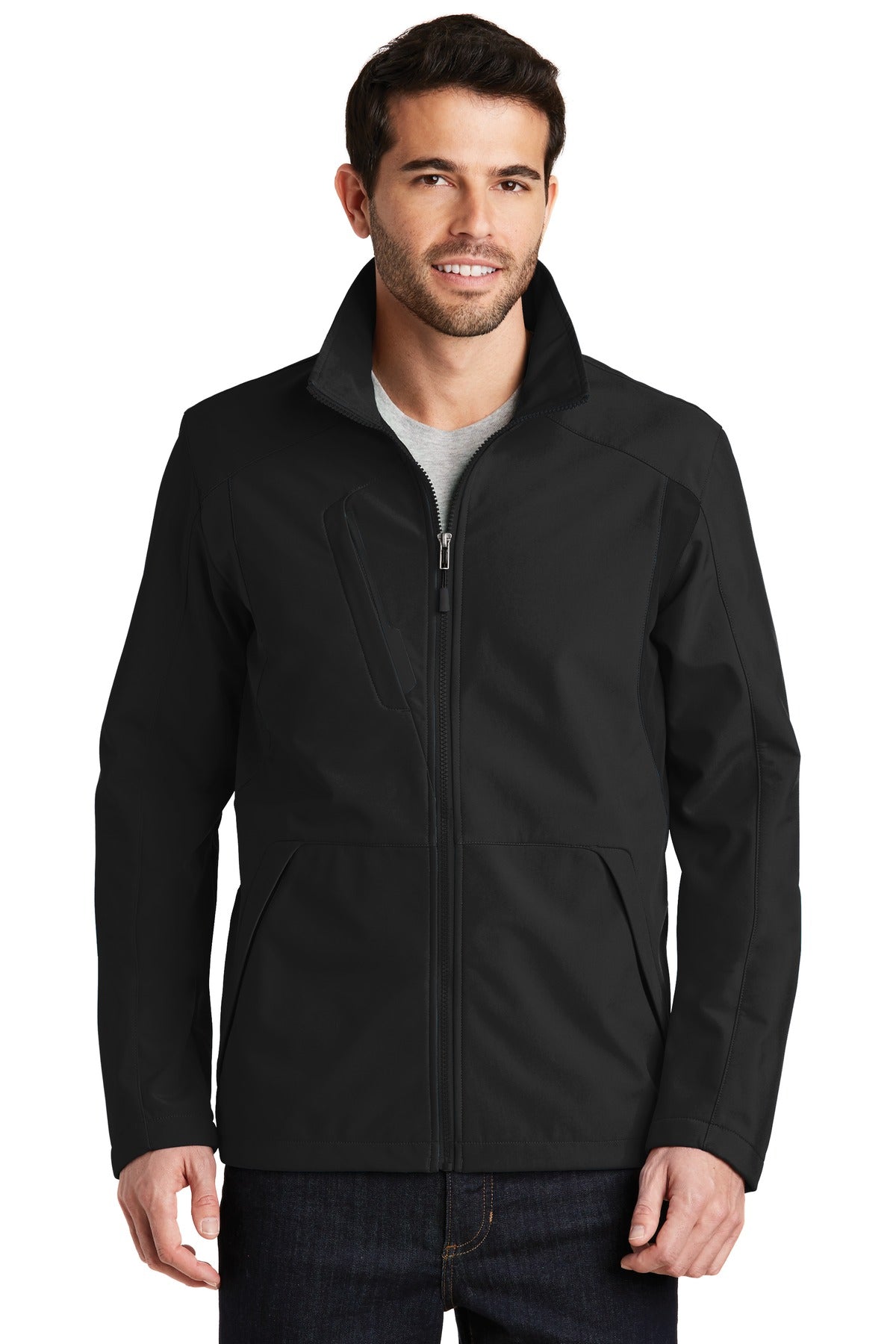 Port Authority Men's Back-Block Soft Shell Jacket. J336 Mens Apparel Jackets & Vests