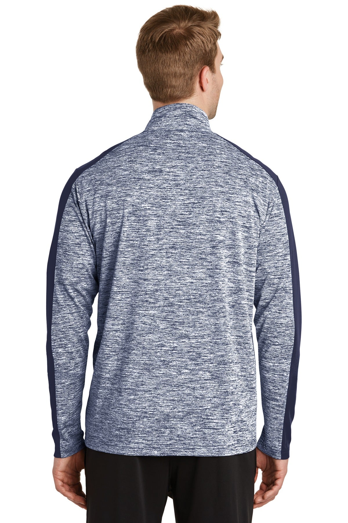 Sport-Tek Men's PosiCharge Electric Heather Colorblock 1/4-Zip Pullover Mens Apparel Sweatshirts & Fleece