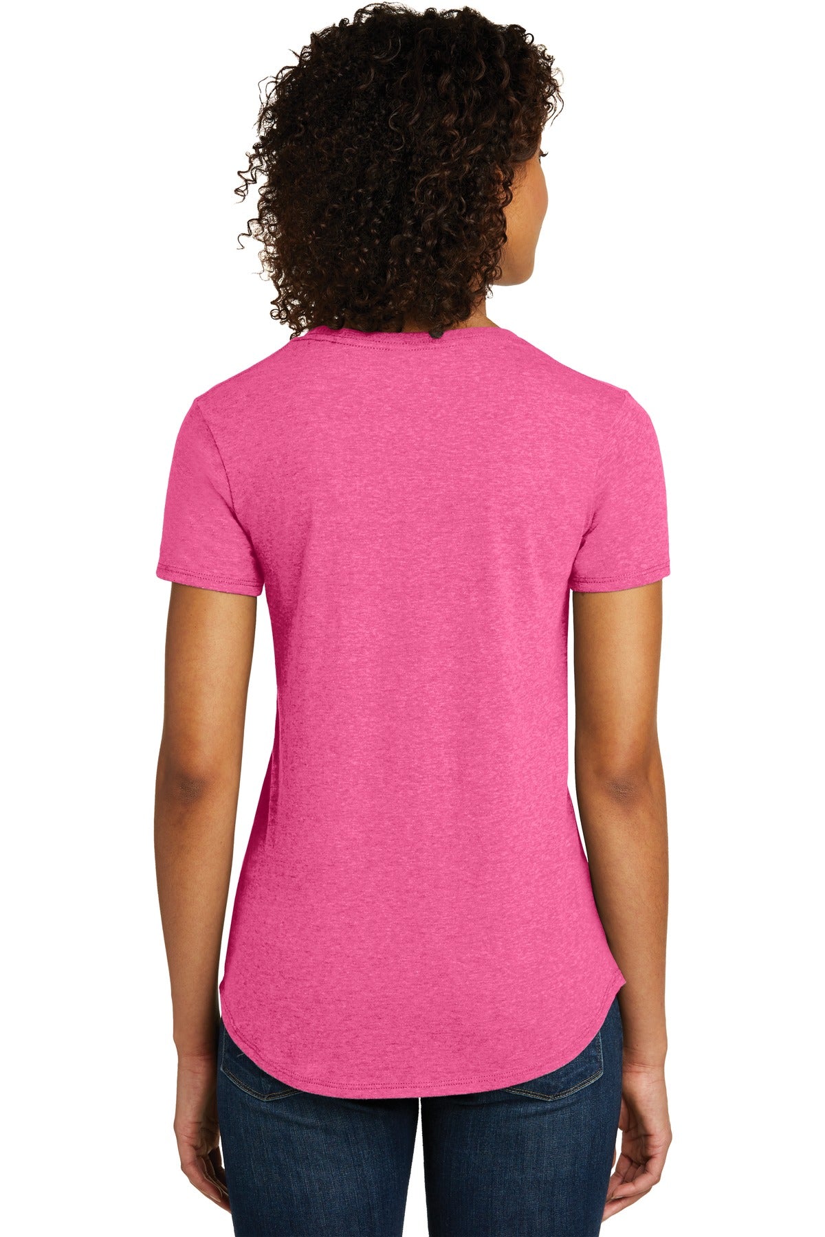 District Women's Fitted Very Important Tee Scoop Neck. DT6401 Womens Apparel Shirts & Tops