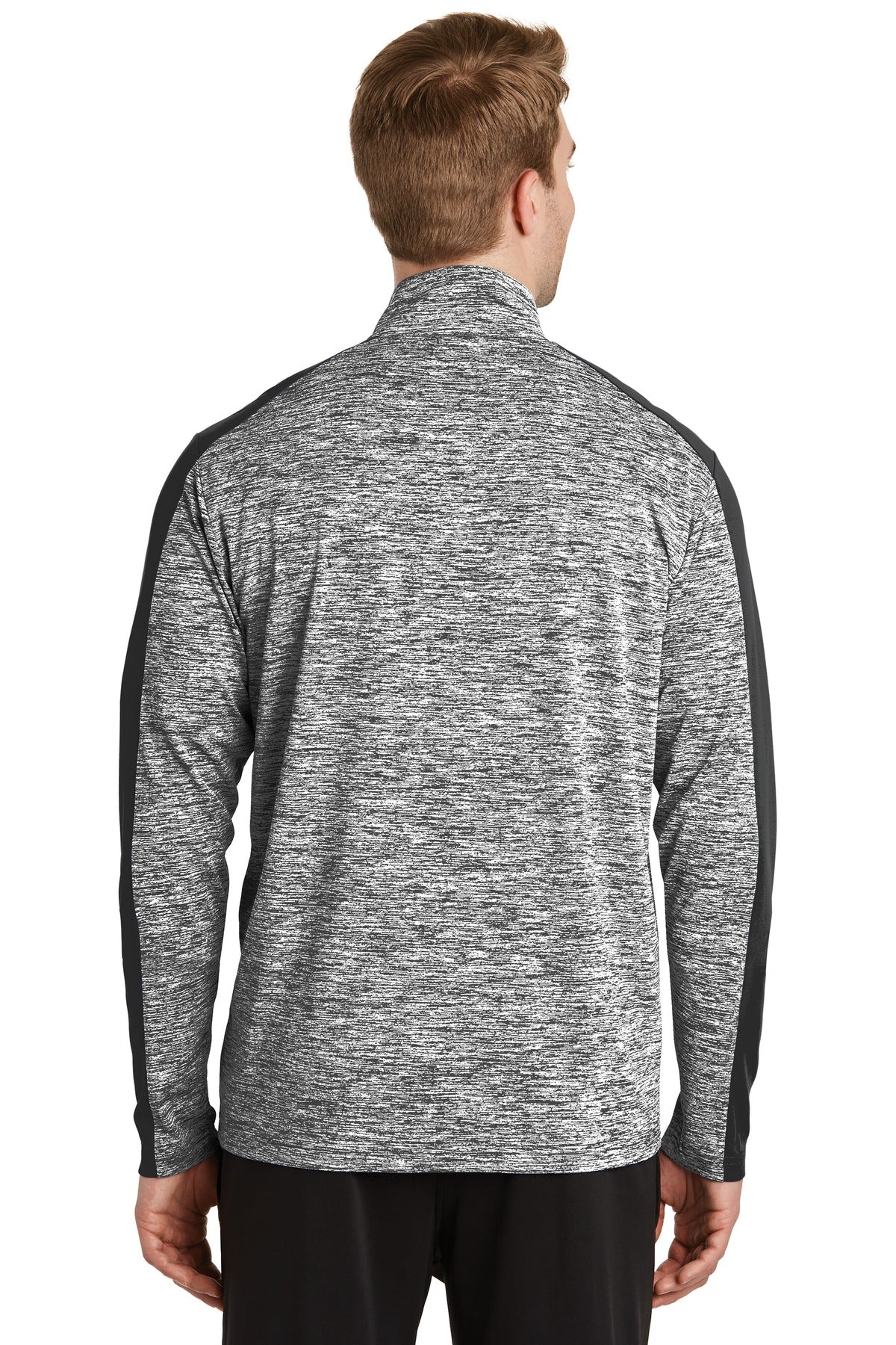 Sport-Tek Men's PosiCharge Electric Heather Colorblock 1/4-Zip Pullover Mens Apparel Sweatshirts & Fleece
