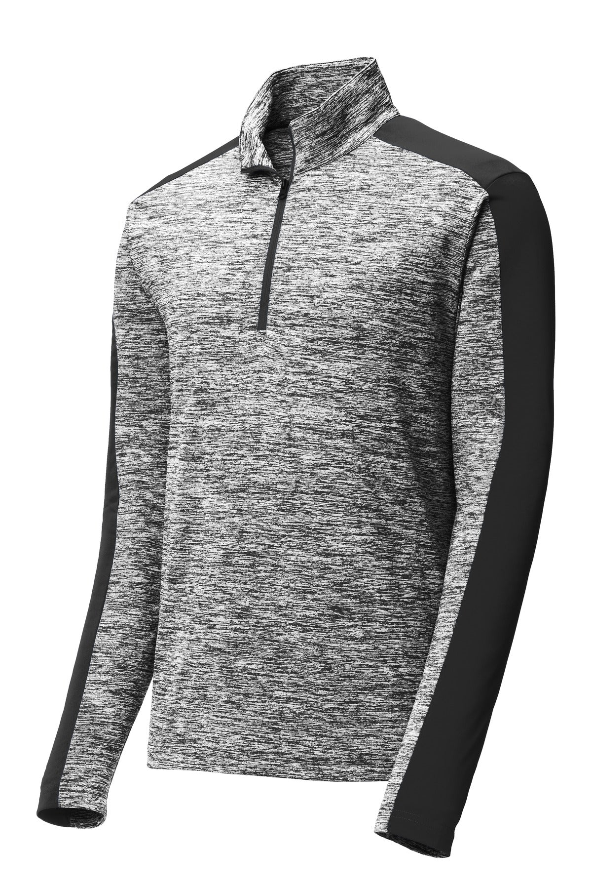 Sport-Tek Men's PosiCharge Electric Heather Colorblock 1/4-Zip Pullover Mens Apparel Sweatshirts & Fleece