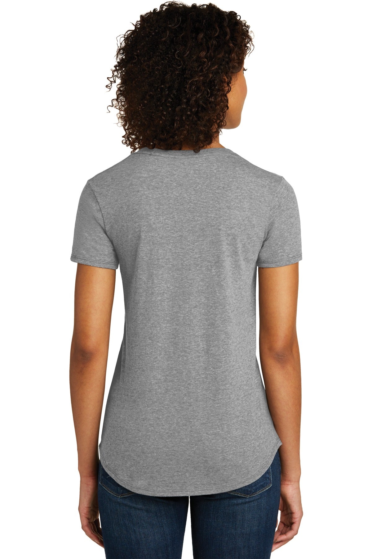 District Women's Fitted Very Important Tee Scoop Neck. DT6401 Womens Apparel Shirts & Tops