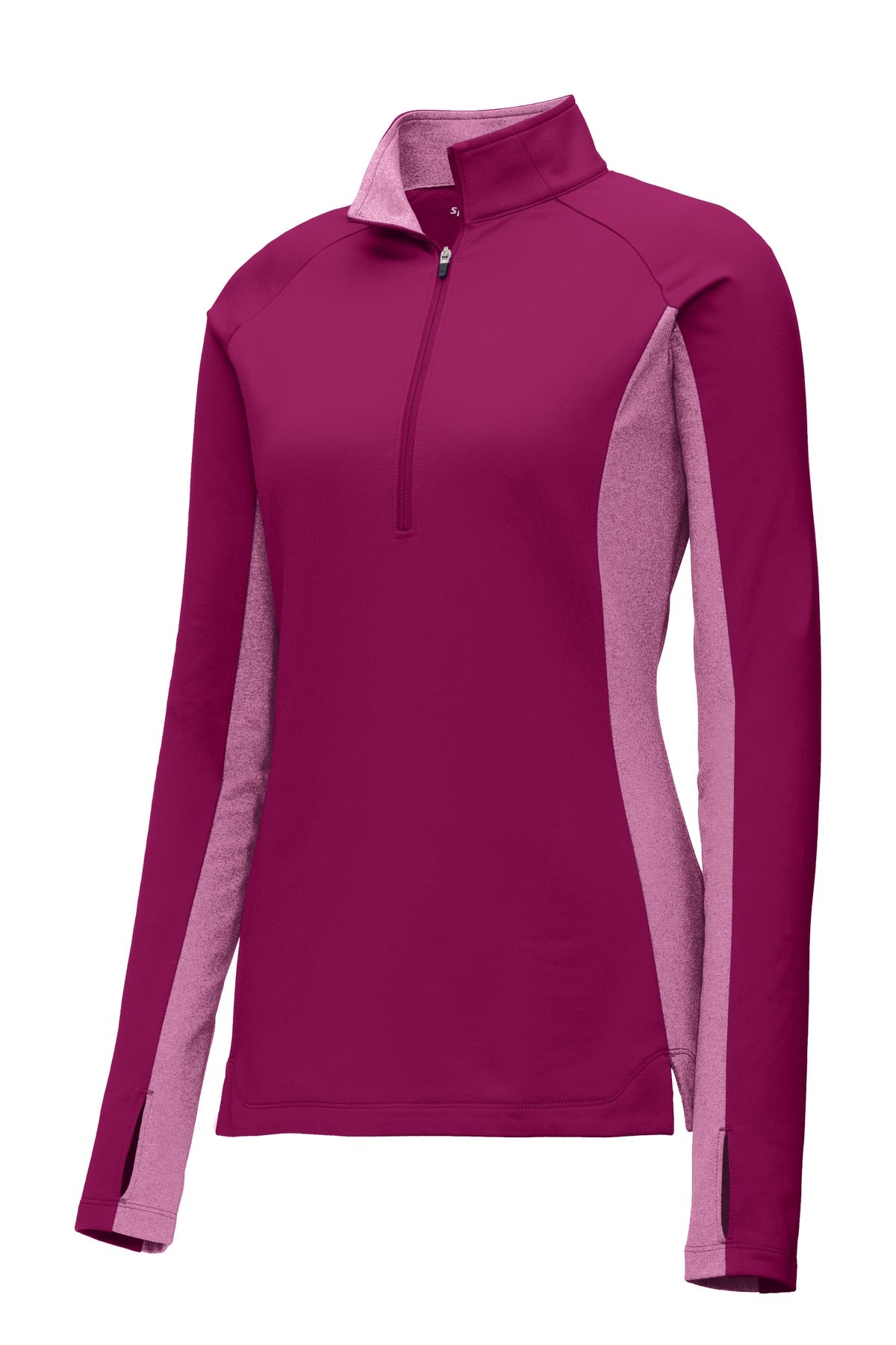 Sport-Tek Women's Sport-Wick Stretch Contrast 1/2-Zip Pullover LST854 Womens Apparel Sweatshirts & Fleece