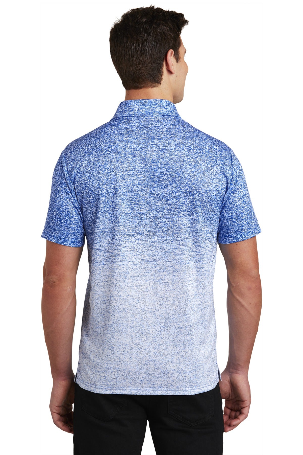 Sport-Tek Ombre Heather Polo. ST671 Mens Apparel Shirts & Tops