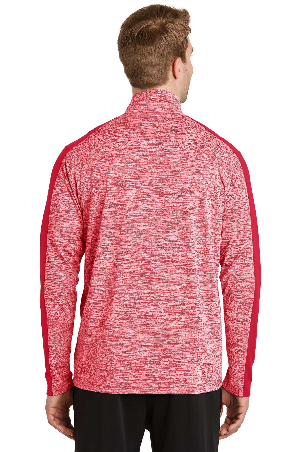 Sport-Tek Men's PosiCharge Electric Heather Colorblock 1/4-Zip Pullover Mens Apparel Sweatshirts & Fleece