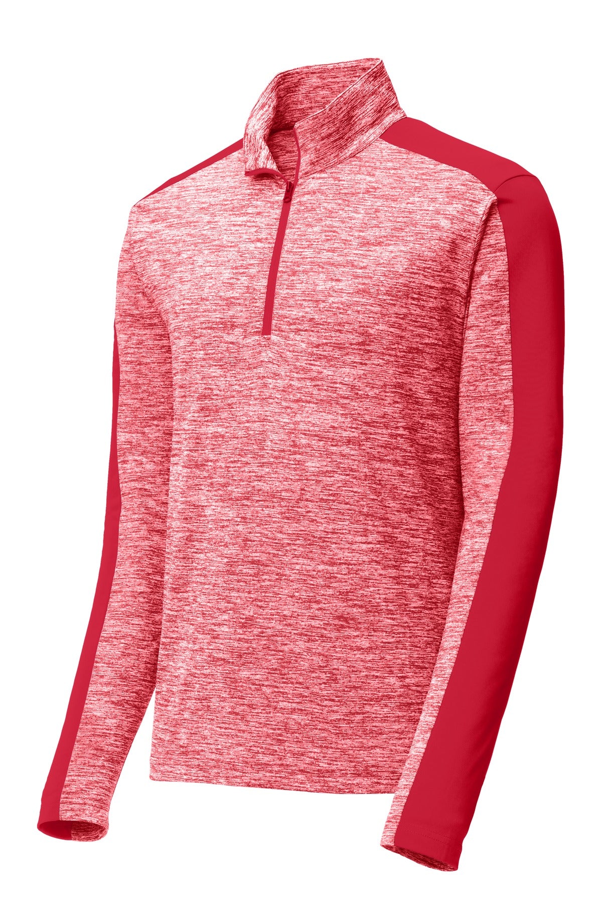 Sport-Tek Men's PosiCharge Electric Heather Colorblock 1/4-Zip Pullover Mens Apparel Sweatshirts & Fleece