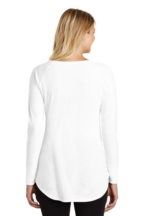 District Women's Perfect Tri Long Sleeve Tunic Tee. DT132L Womens Apparel Shirts & Tops