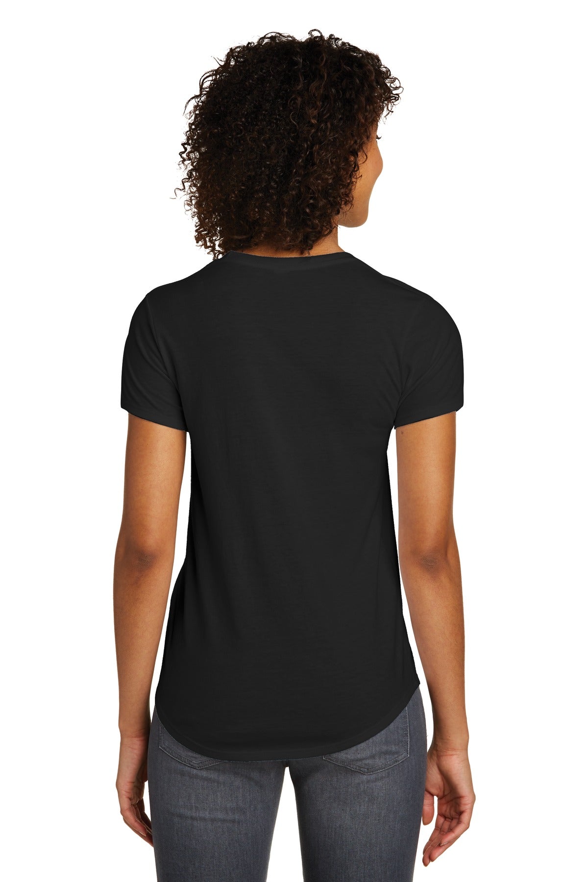 District Women's Fitted Very Important Tee Scoop Neck. DT6401 Womens Apparel Shirts & Tops