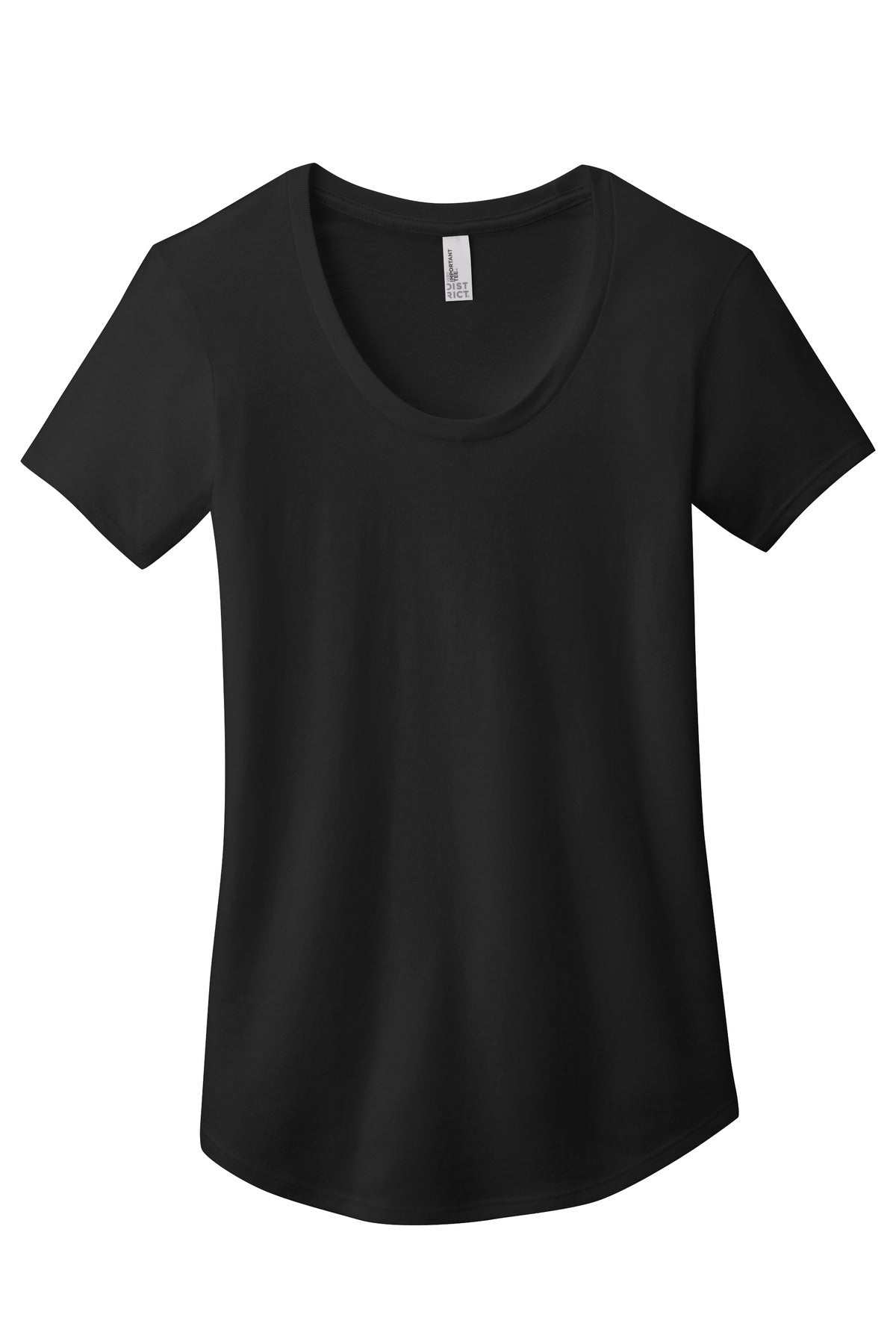 District Women's Fitted Very Important Tee Scoop Neck. DT6401 Womens Apparel Shirts & Tops