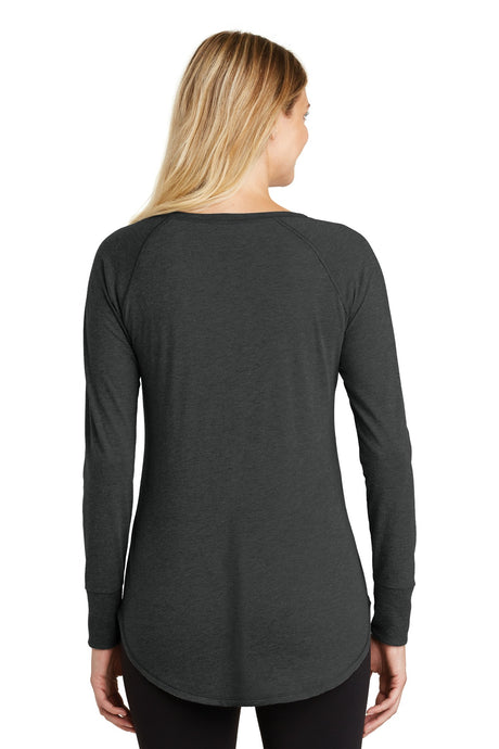 District Women's Perfect Tri Long Sleeve Tunic Tee. DT132L Womens Apparel Shirts & Tops