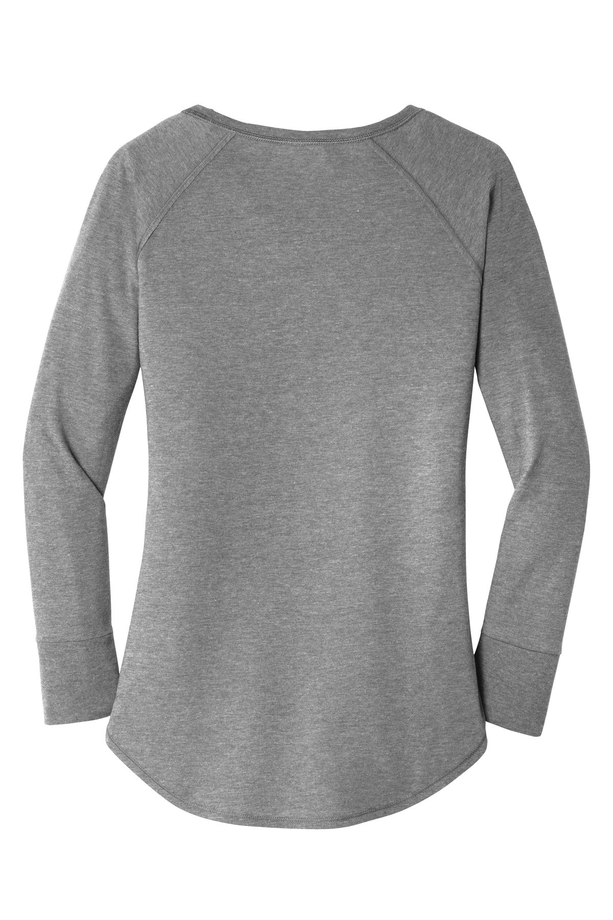 District Women's Perfect Tri Long Sleeve Tunic Tee. DT132L Womens Apparel Shirts & Tops