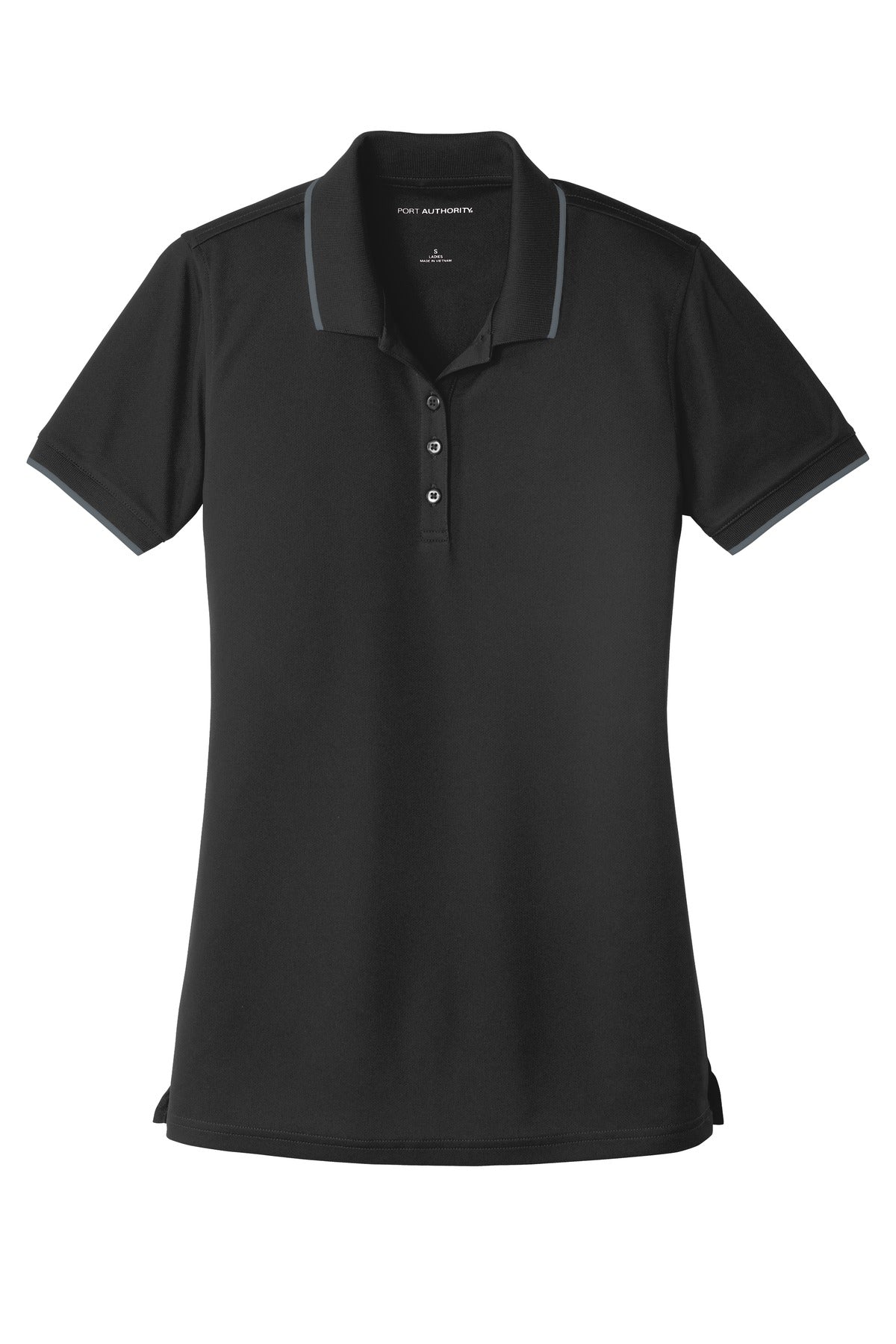 Port Authority Women's Dry Zone UV Micro-Mesh Tipped Polo. LK111 Womens Apparel Shirts & Tops