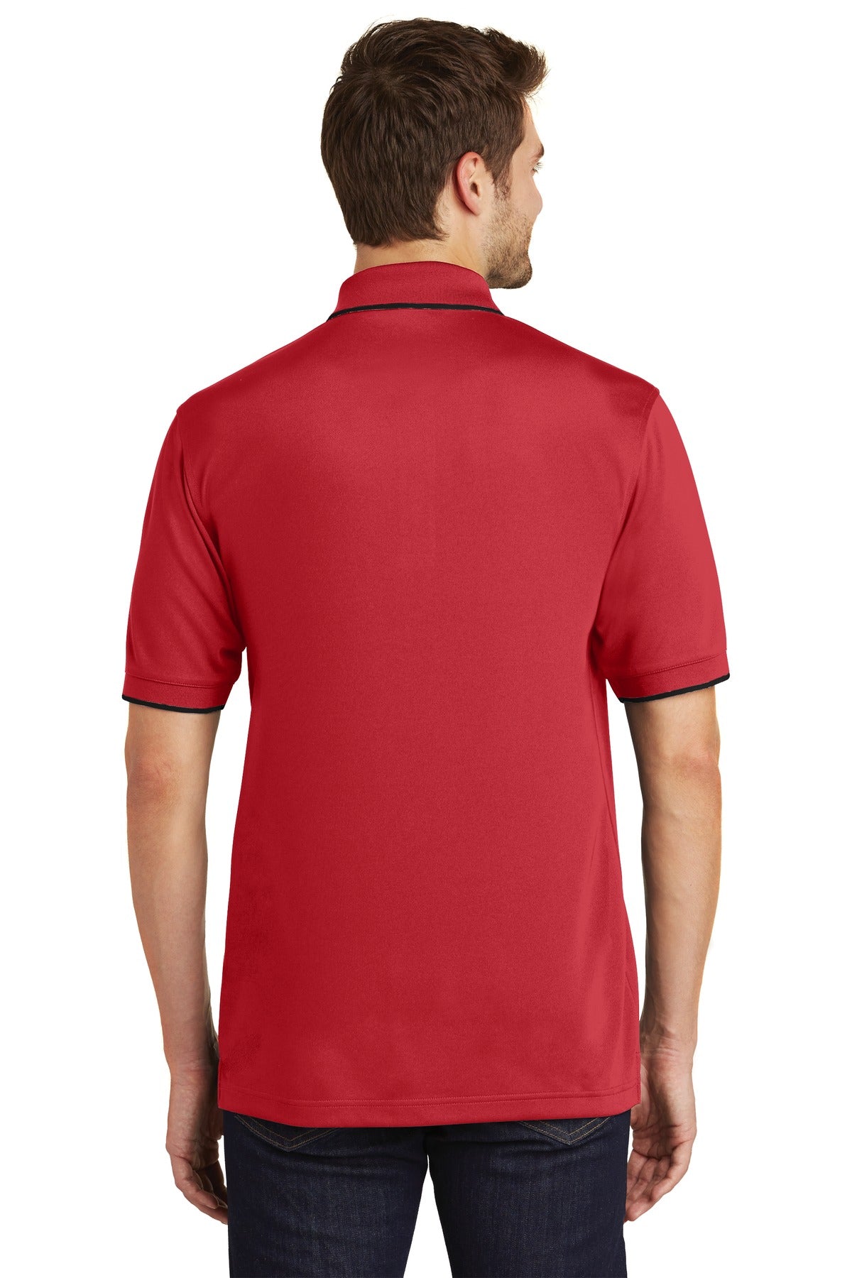Port Authority Men's Dry Zone UV Micro-Mesh Tipped Polo. K111 Mens Apparel Shirts & Tops