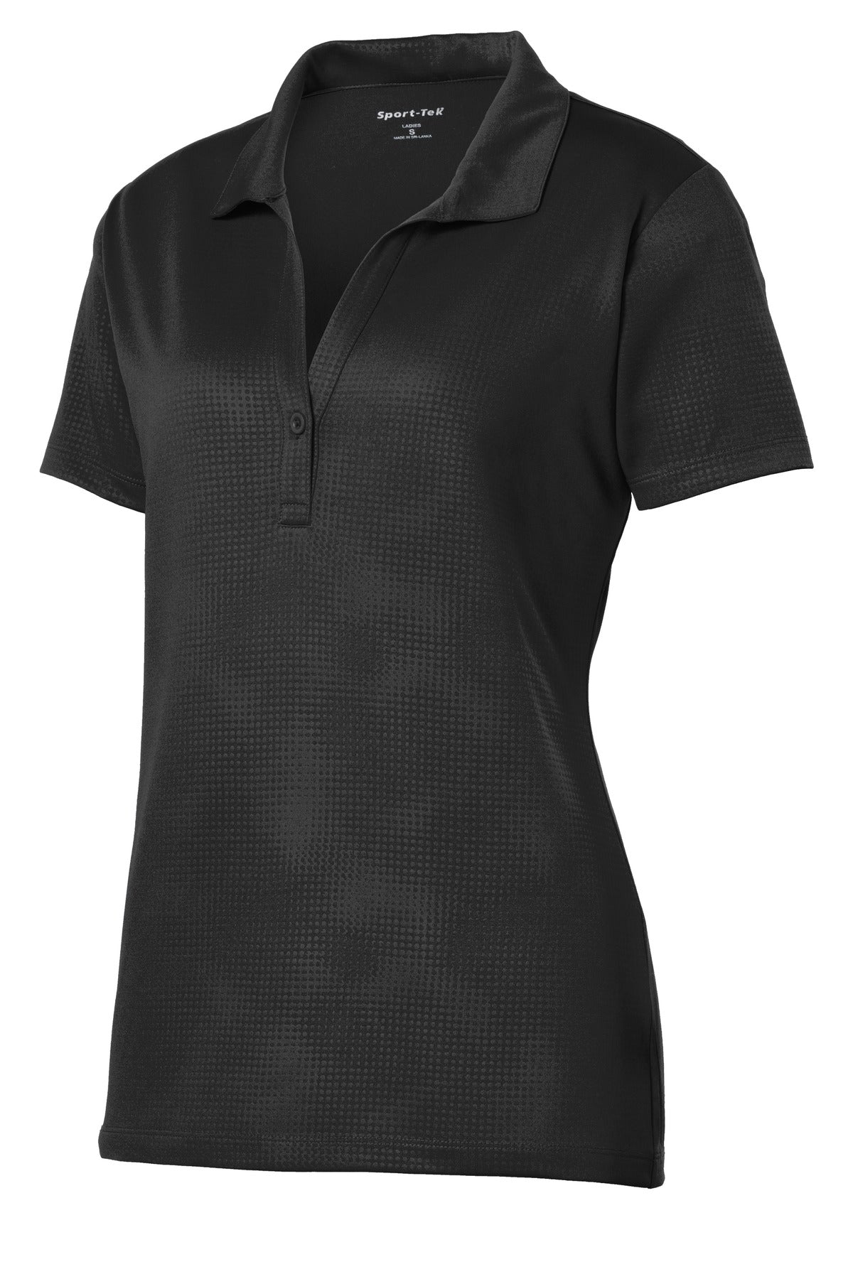 Sport-Tek Women's Embossed PosiCharge Tough Polo. LST630 Womens Apparel Shirts & Tops