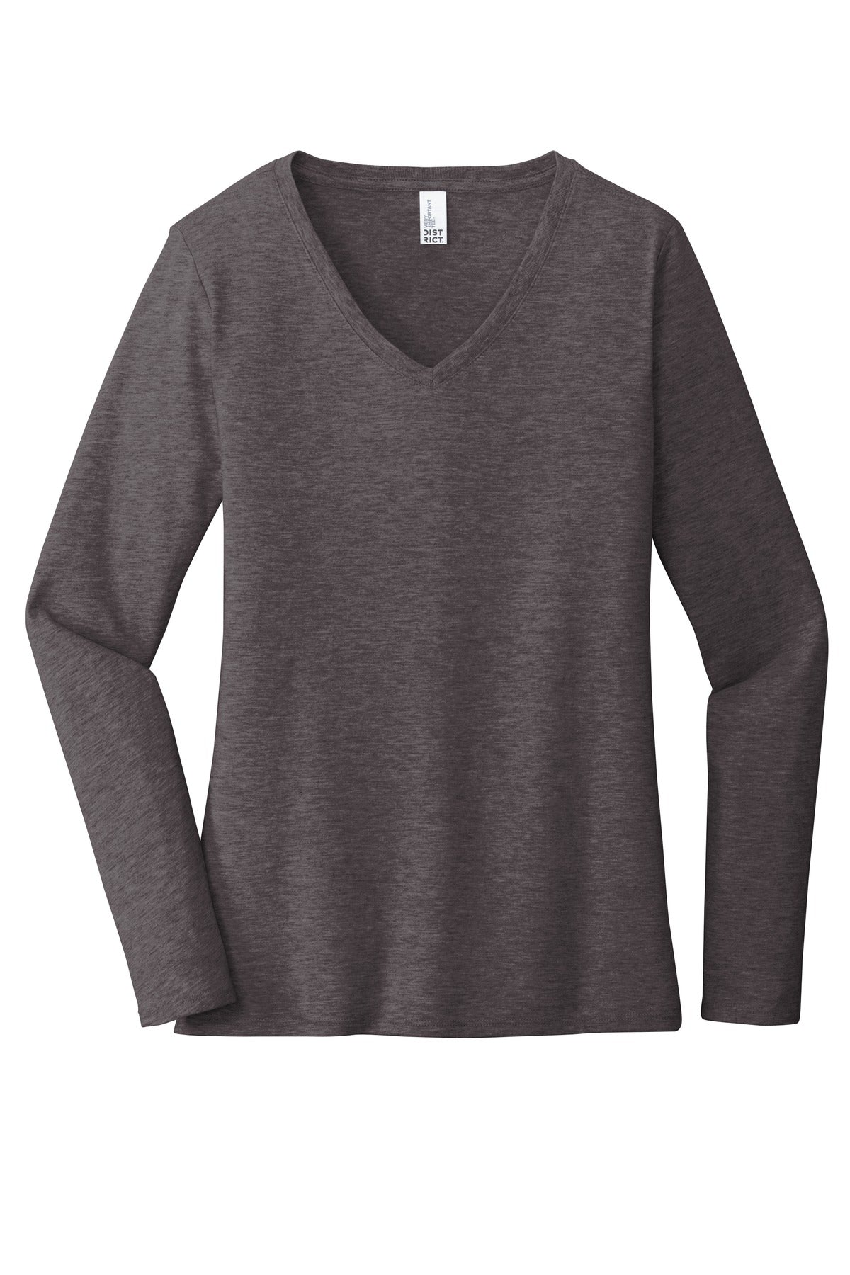 District Women's Very Important Tee Long Sleeve V-Neck. DT6201 Womens Apparel Shirts & Tops